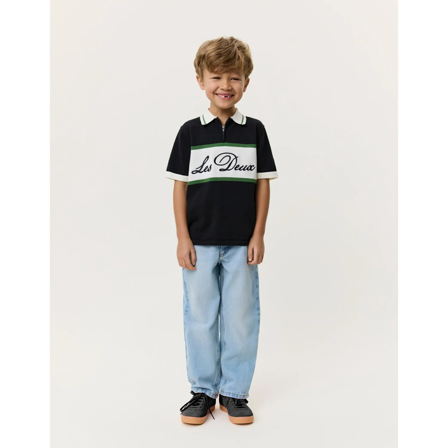 Les Deux Kids Tap Shoe Black Lynlås Polo KIDS - Image 6