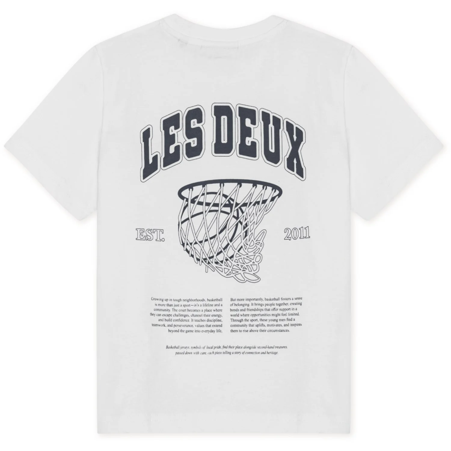 Les Deux Kids White Hoop T-Shirt - Image 4