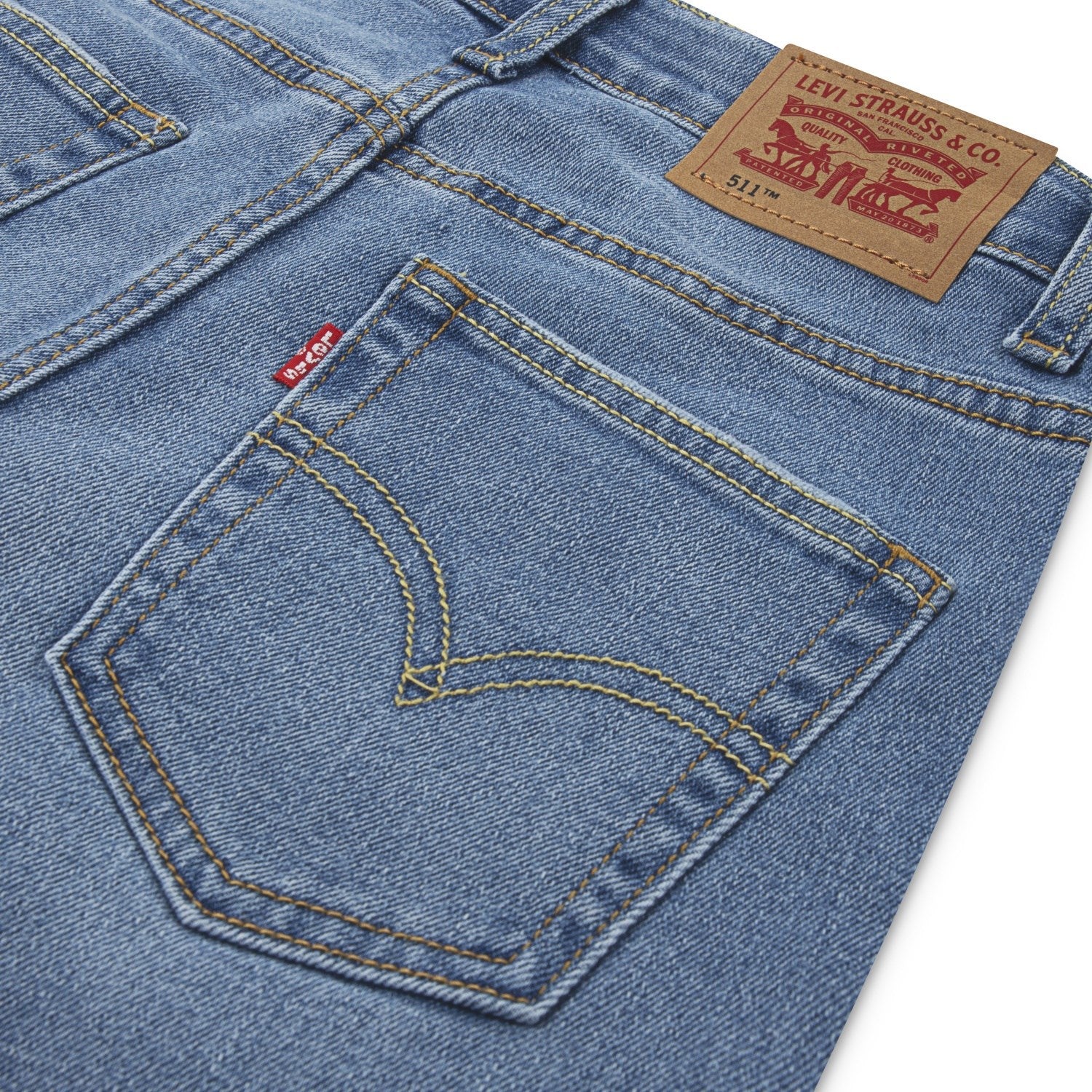 Levi's Basil Sky Without Destruction 511 Slim Non Performance Jeans - Image 6