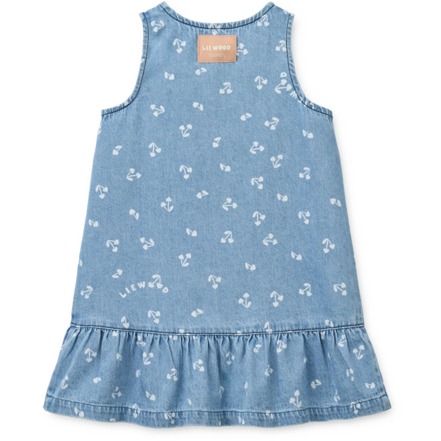 LIEWOOD Cherry Heart Sandy / Denim Sybilla Light Denim Kjole - Image 6