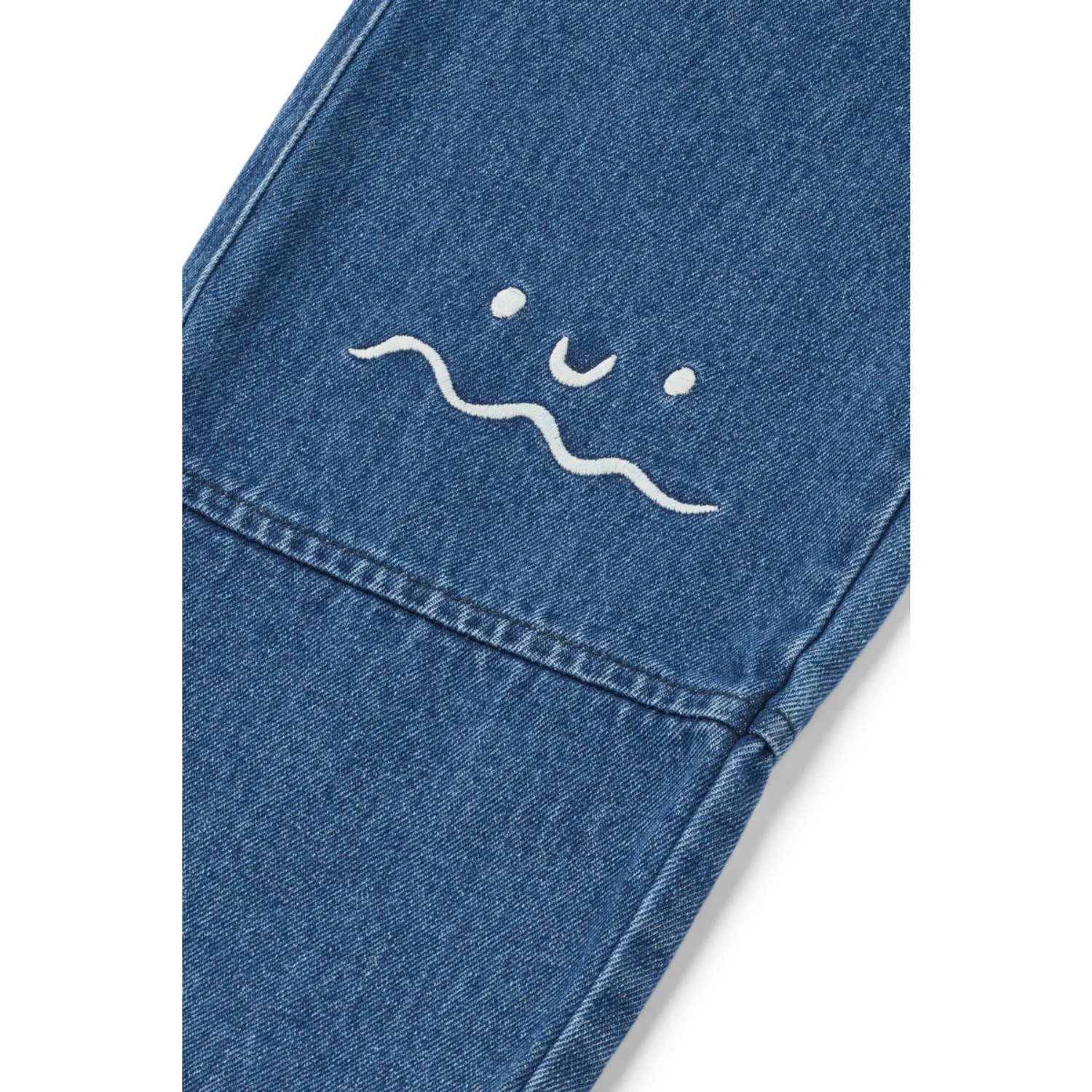 LIEWOOD Medium Blue Denim Cesar Placement Denim Bukser - Image 4