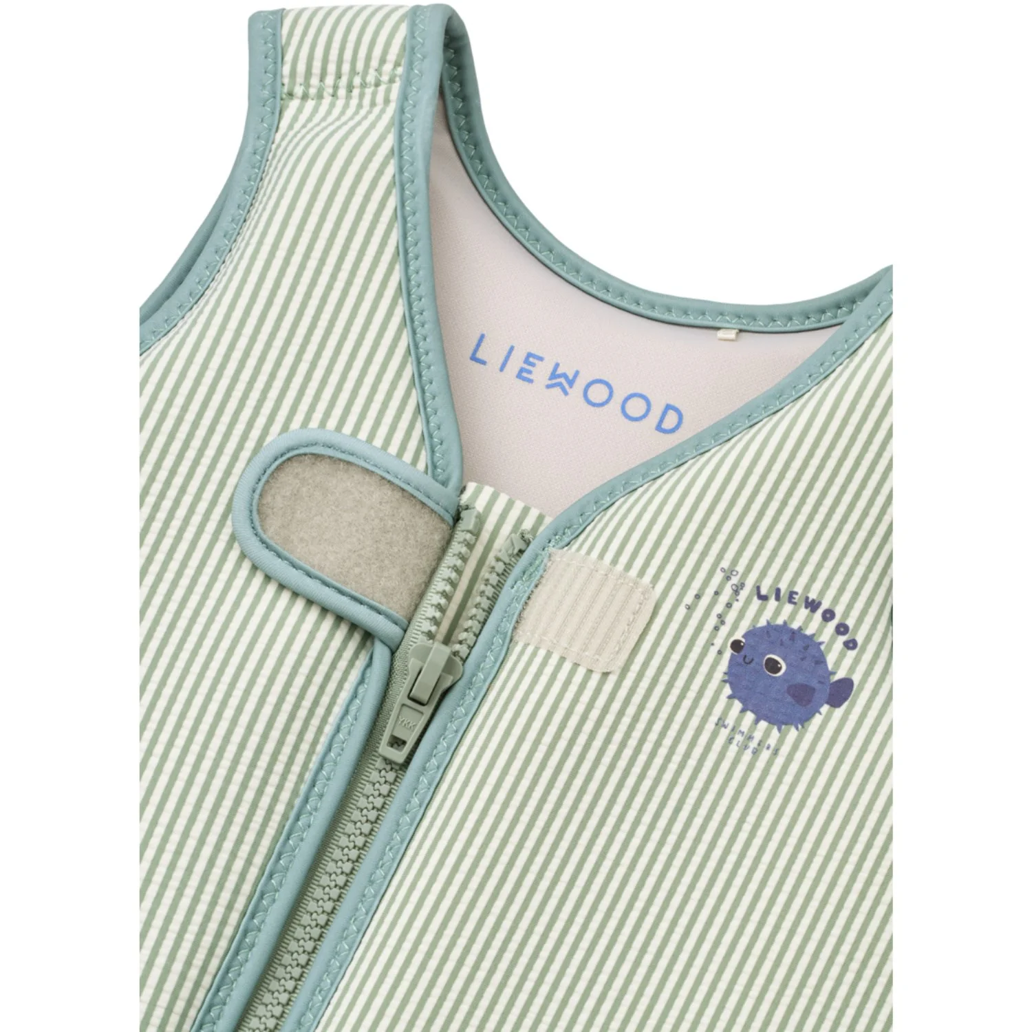LIEWOOD Peppermint / Sandy Dove Seersucker Svømmevest - Image 8
