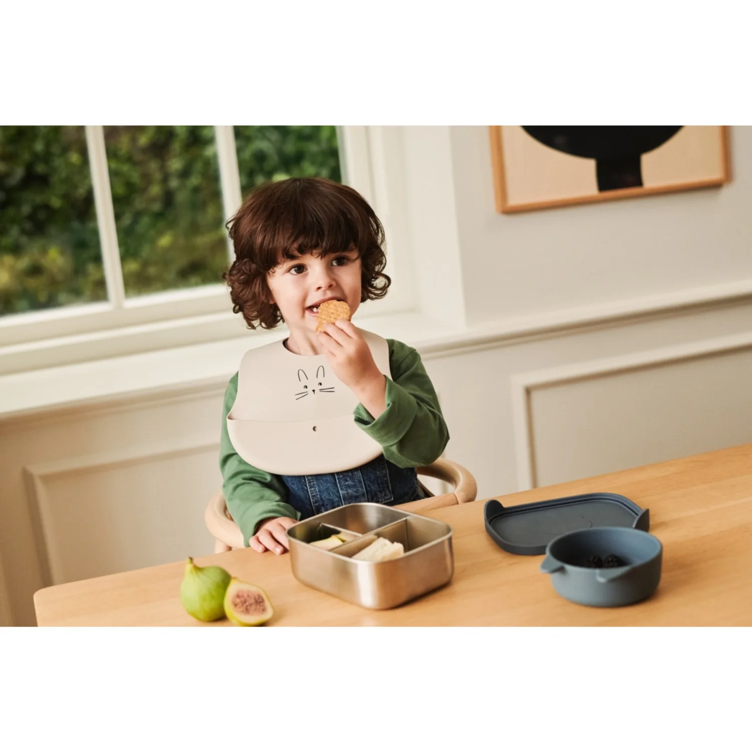 LIEWOOD Rabbit Sandy / Oat Ember Printed Hagesmæk 2-pack - Image 5