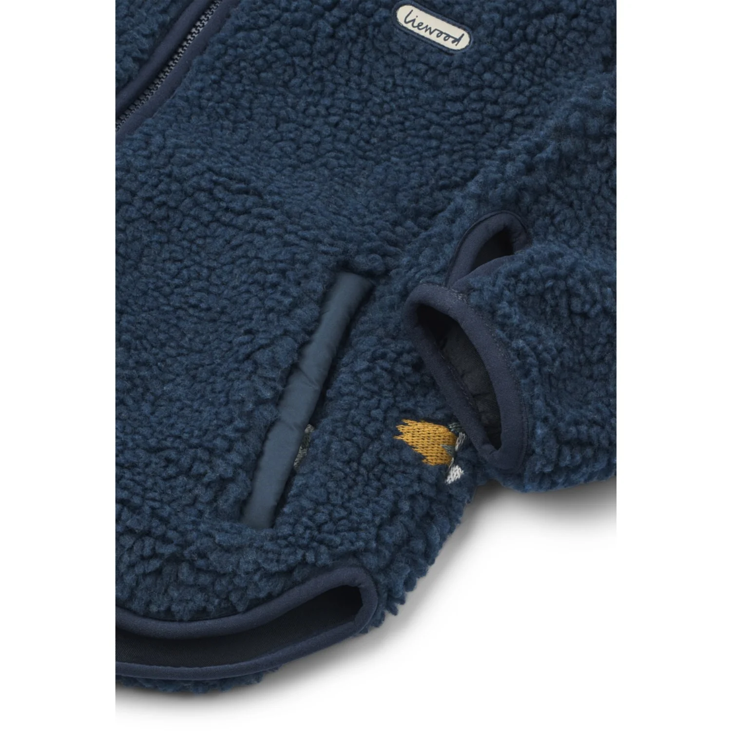 LIEWOOD Rocket / Classic Navy / Embroidery Mara Pile Jakke - Image 3