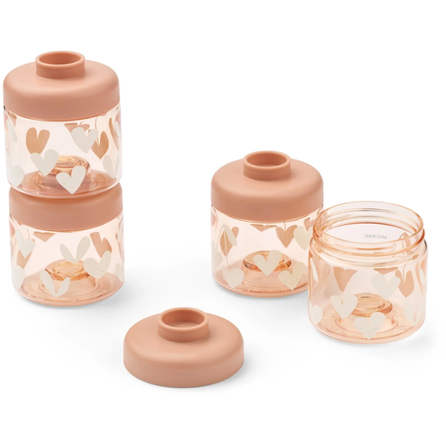 LIEWOOD Sweethearts / Pale Tuscany Dominique Food Tritan Boxes 100 Ml 4-Pak - Image 2
