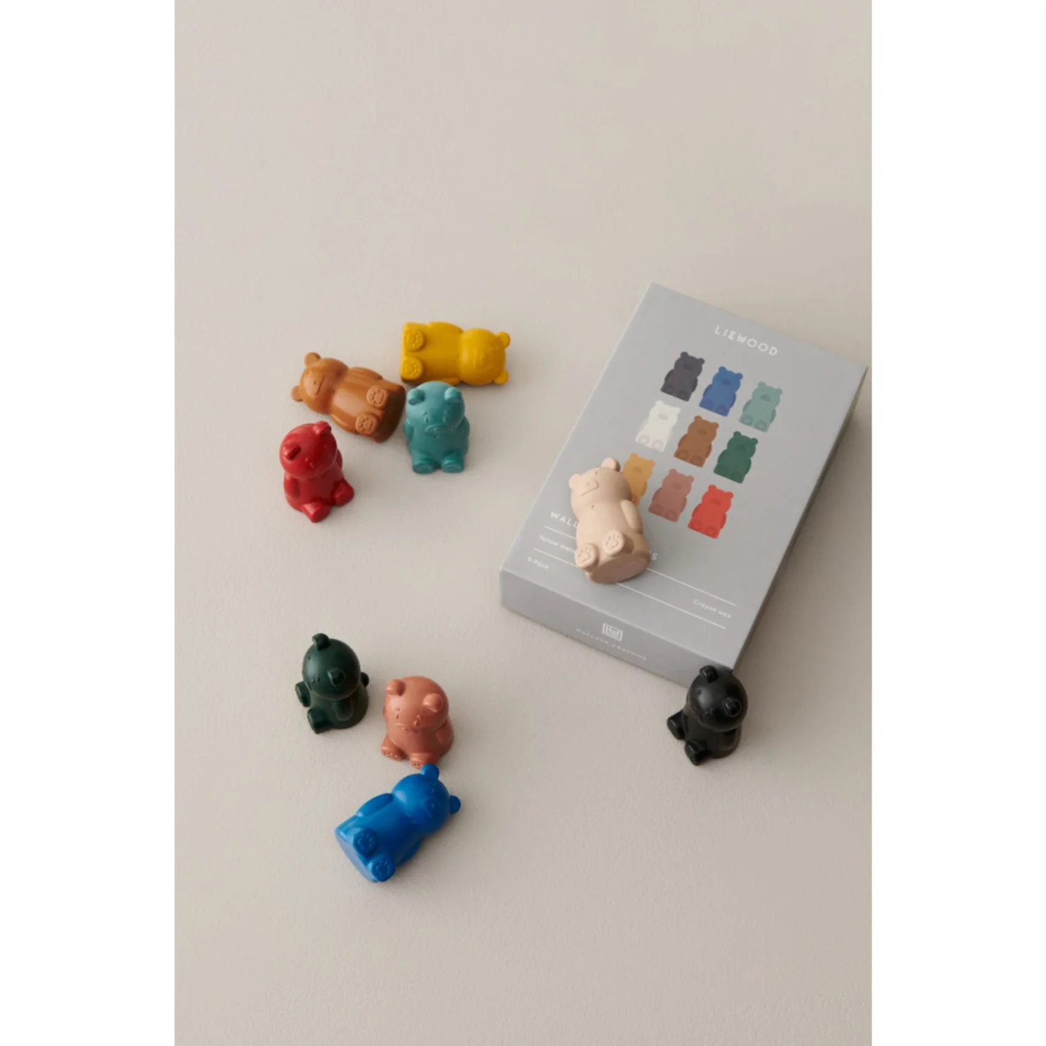 LIEWOOD Yellow Mellow Multi Mix Wallace Farvekridt 9-Pack - Image 2