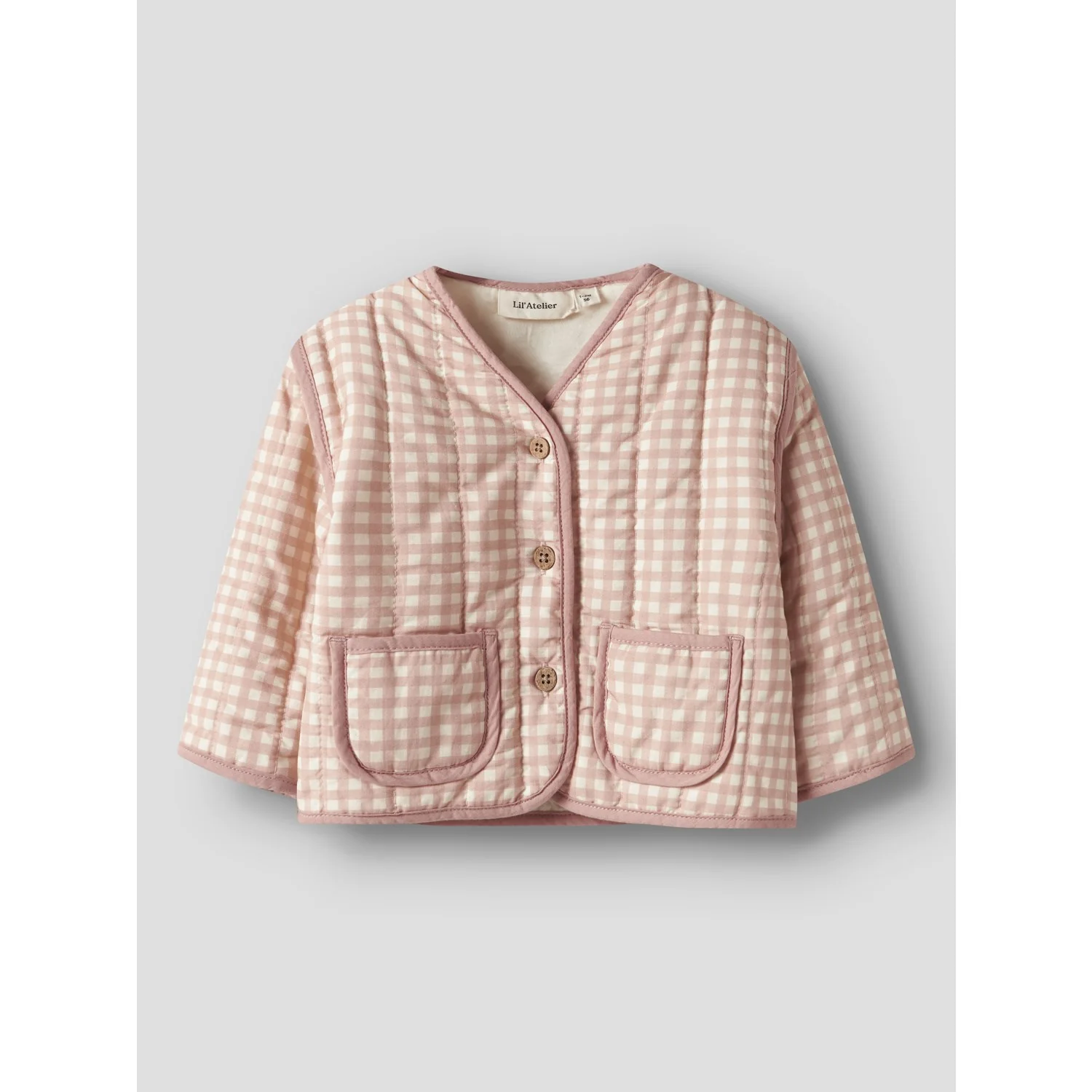Lil'Atelier Cameo Rose Sun Nbflarose Ls Quilt Jakke Lil - Image 3