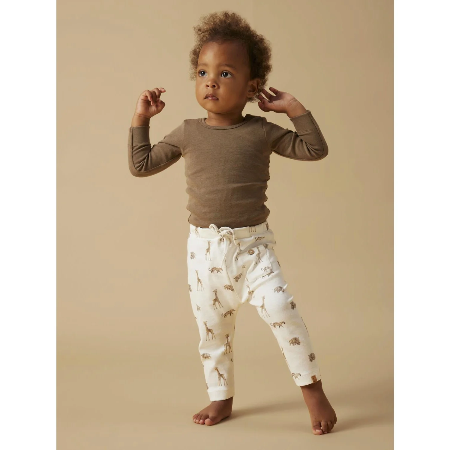 Lil'Atelier Coconut Milk Animals African Nbmgayo Elo Loose Bukser Lil Noos - Image 2