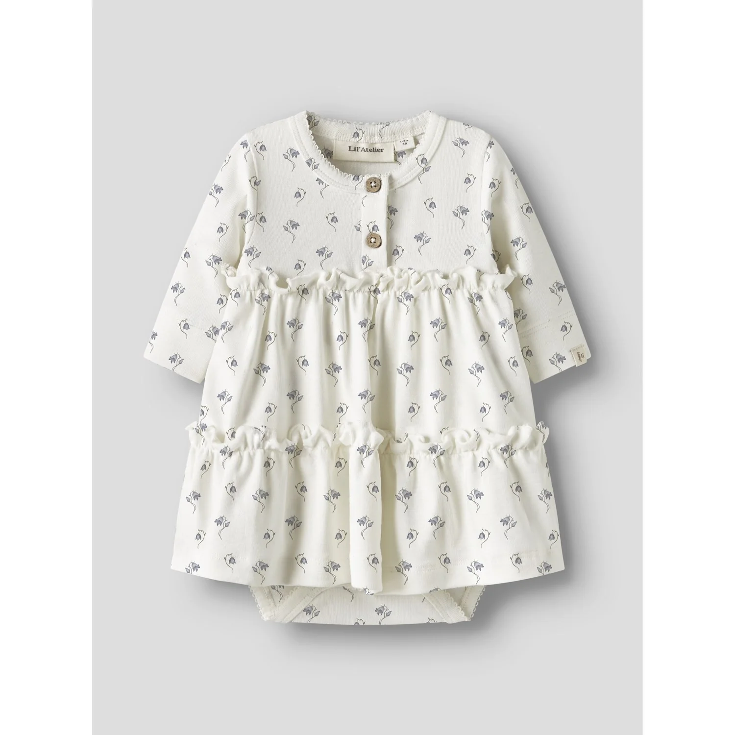 Lil'Atelier Coconut Milk Bell Flower Nbfgayo Sum Ls Body Kjole Lil - Image 3
