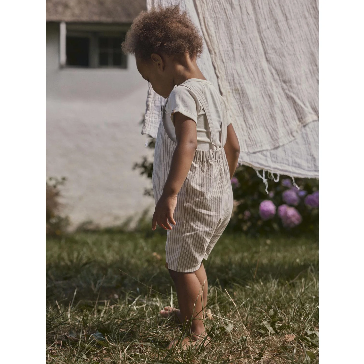 Lil'Atelier Coconut Milk Coca Mocha Nbmhelo Loose Kort Overall Lil - Image 3