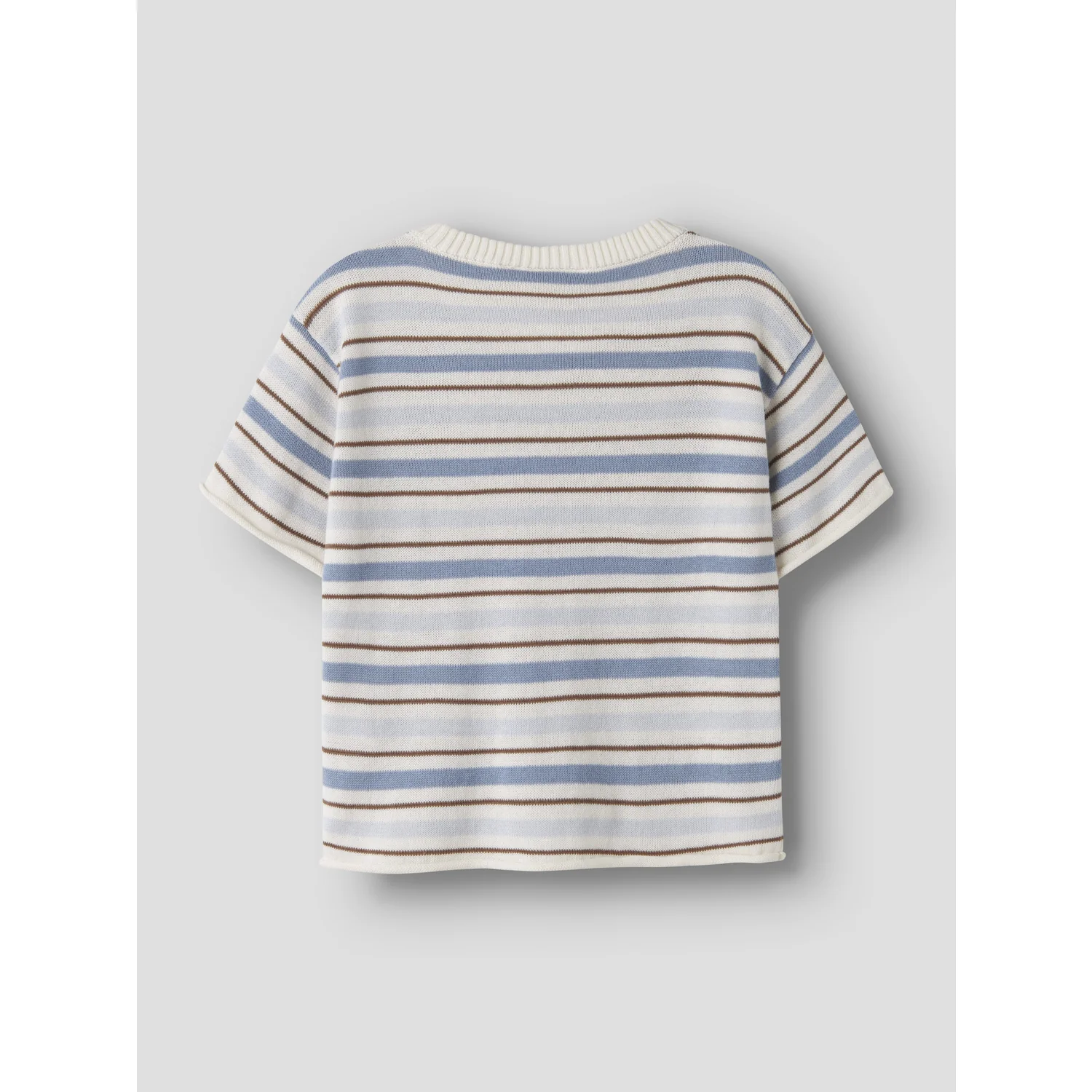 Lil'Atelier Coconut Milk Dusty Blue Nmmhito Ss Loose Strik Lil - Image 2