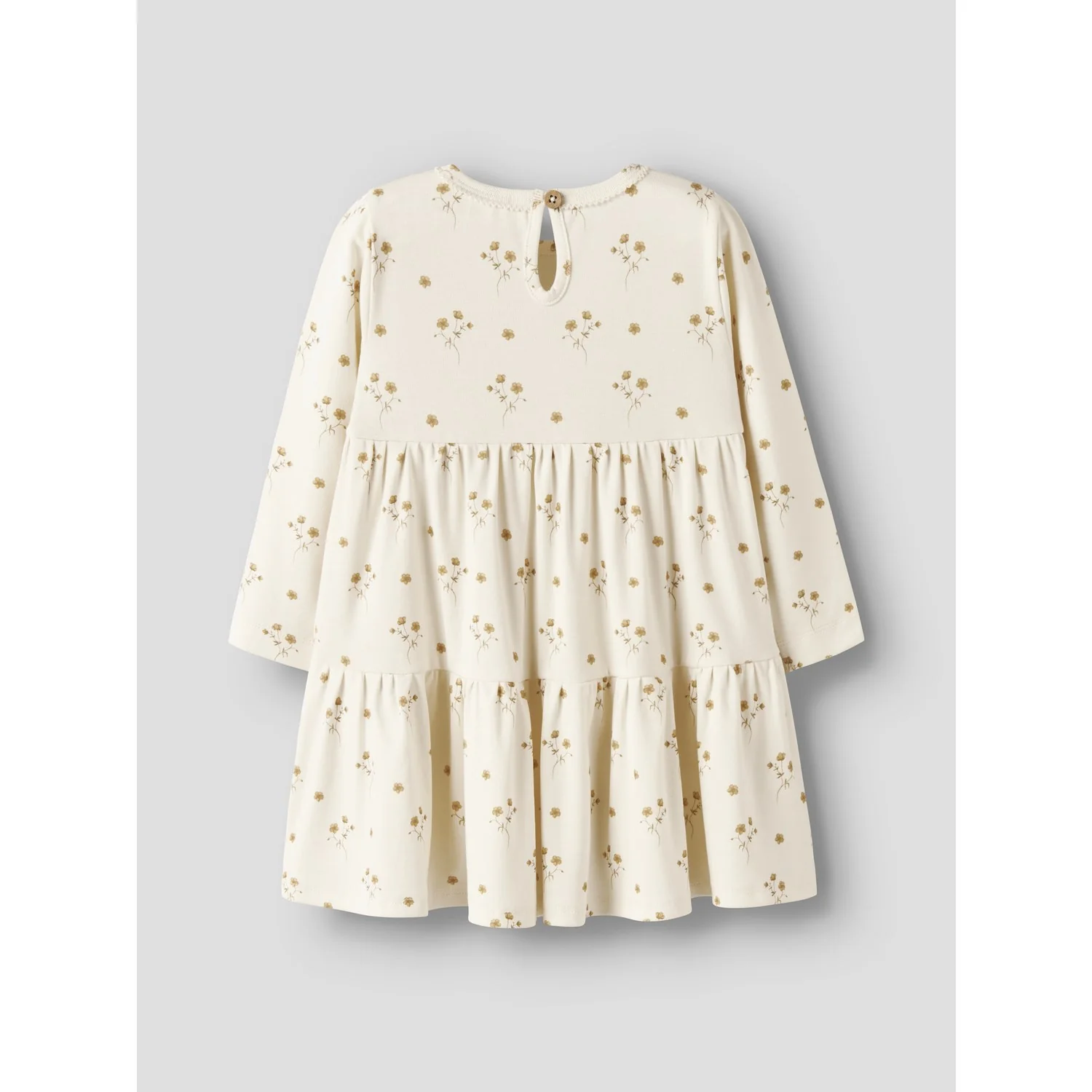 Lil'Atelier Coconut Milk Flower Yellow Nmflayo Sif Ls Kjole Lil - Image 2