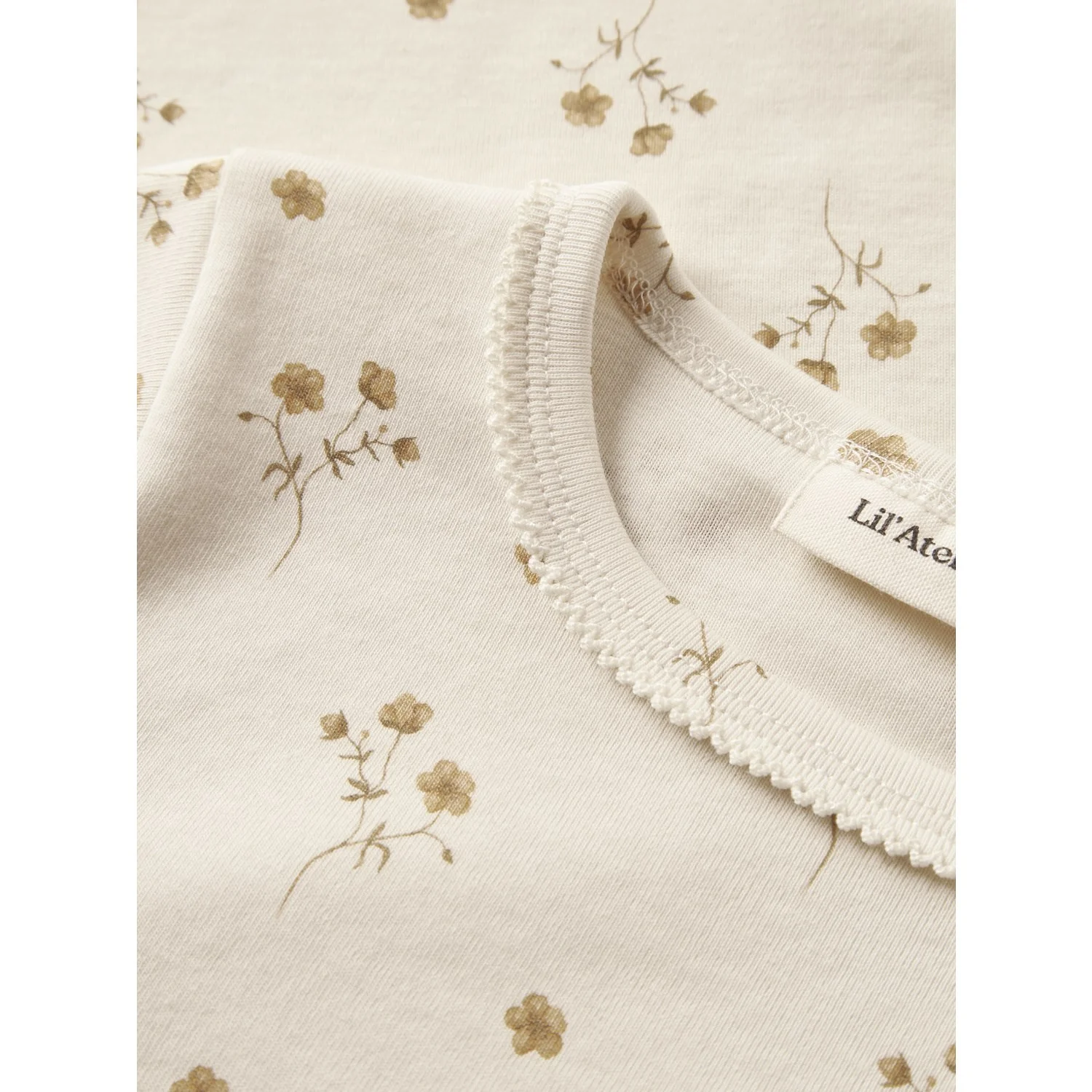 Lil'Atelier Coconut Milk Flower Yellow Nmflayo Sig Ls Slim Top Lil - Image 2