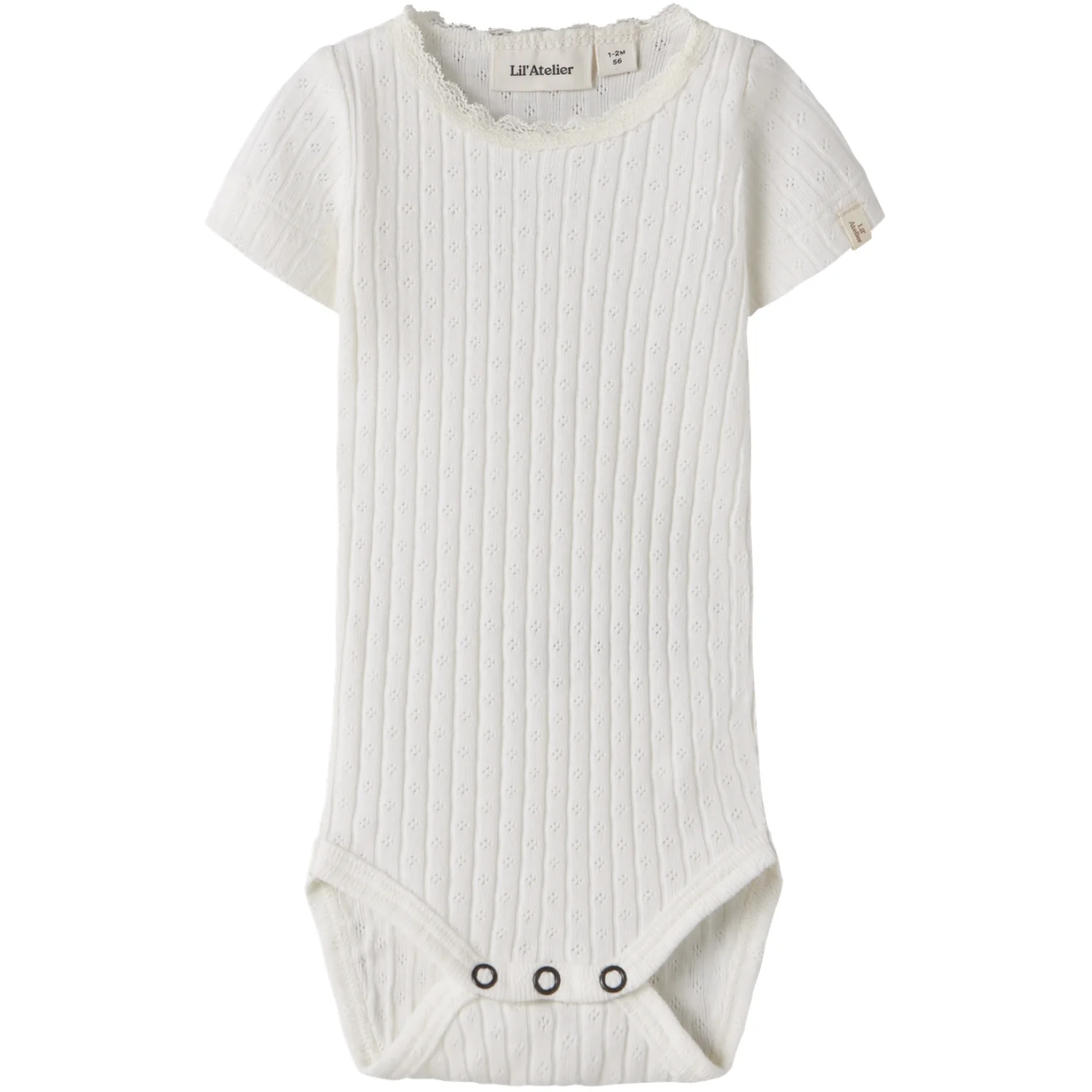 Lil'Atelier Coconut Milk Nbfhaldis Ss Slim Body Lil