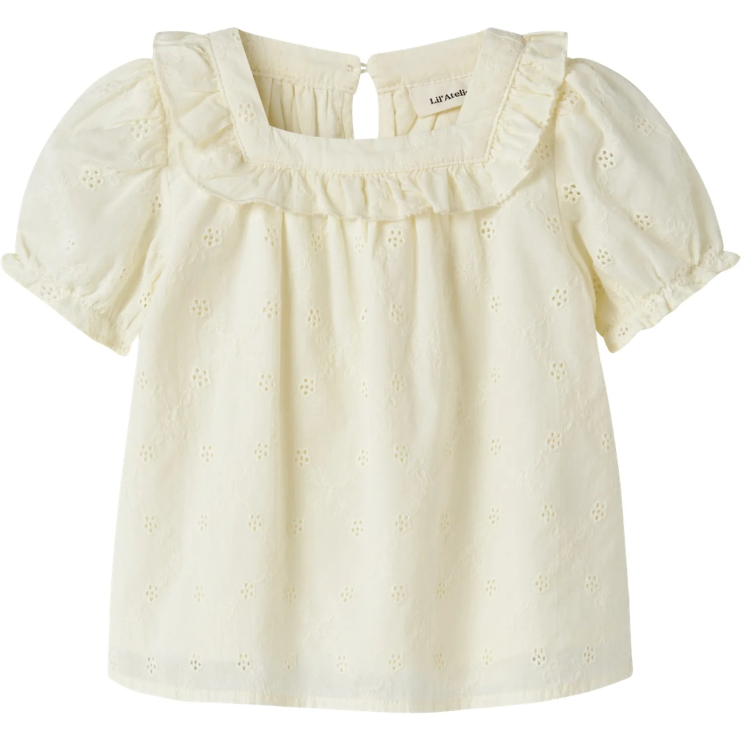 Lil'Atelier Coconut Milk Nmfhosa Ss Loose Skjorte Lil