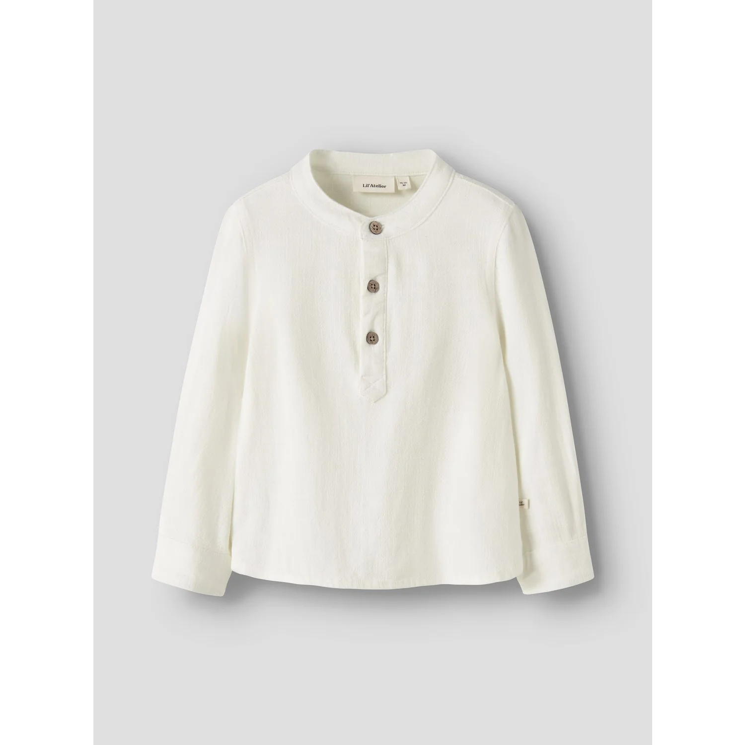 Lil'Atelier Coconut Milk Nmmfreddie Ls Loose Skjorte Lil - Image 4