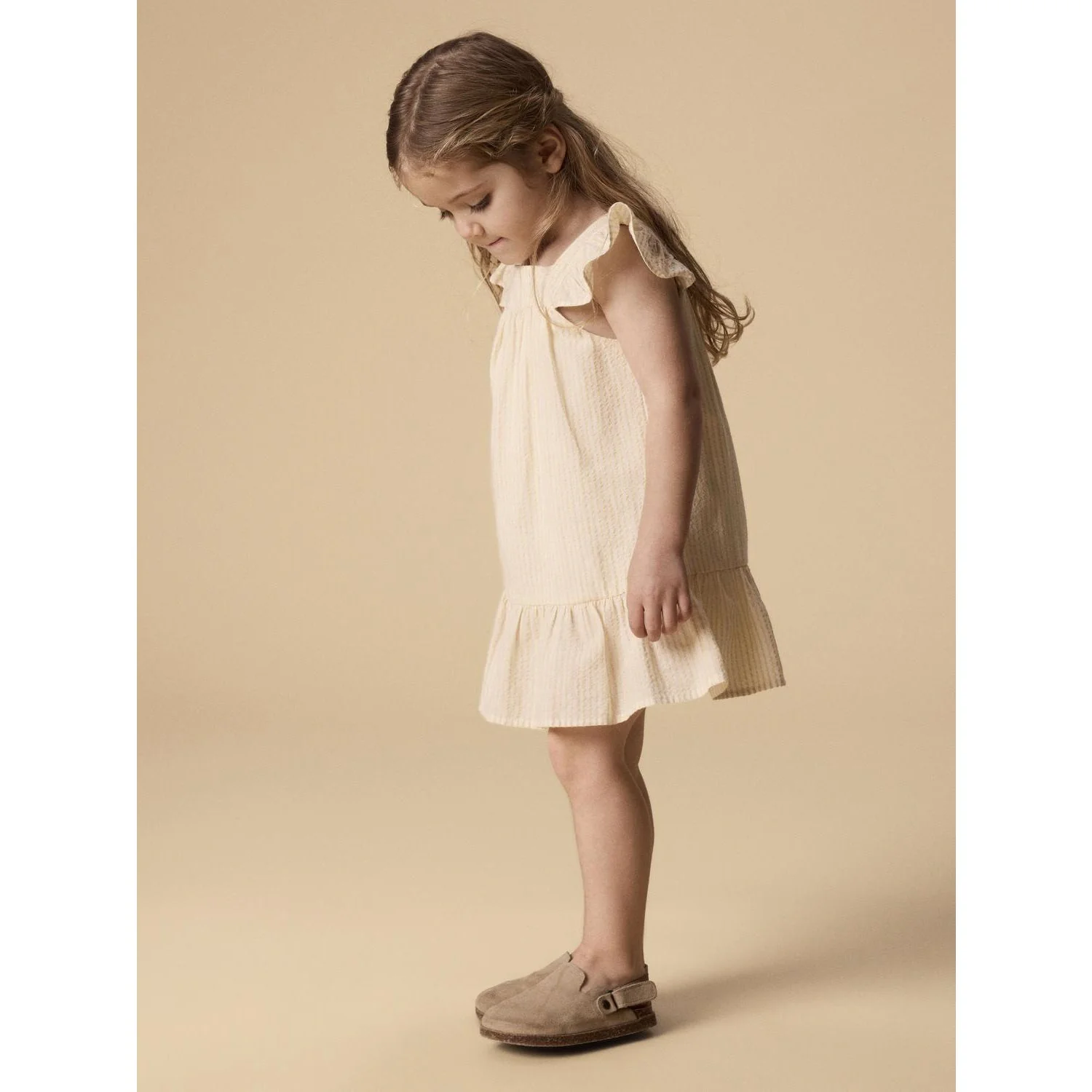 Lil'Atelier Coconut Milk Sahara Sun Nmffolly Strop Loose Kjole Lil - Image 2