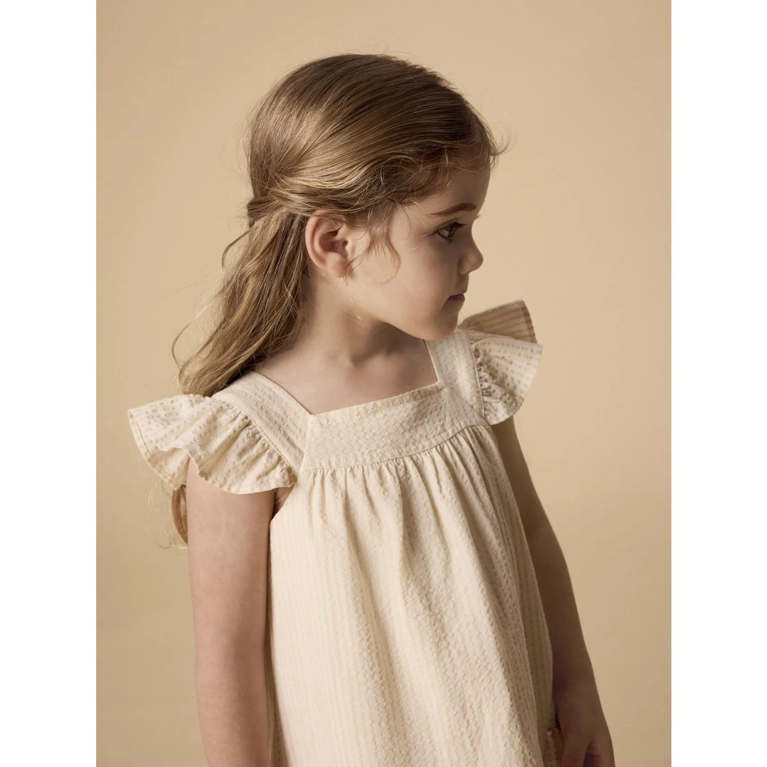 Lil'Atelier Coconut Milk Sahara Sun Nmffolly Strop Loose Kjole Lil - Image 3