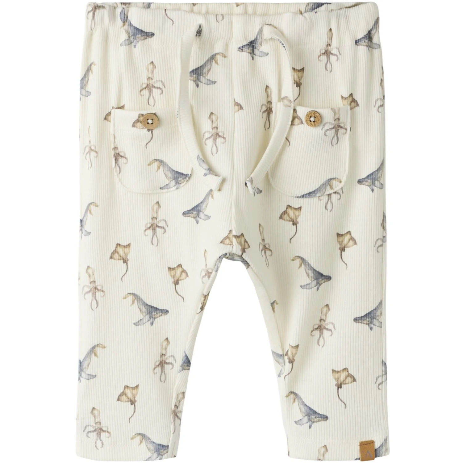 Lil'Atelier Coconut Milk Sea Animals Nbmlavo Eki Loose Bukser Lil