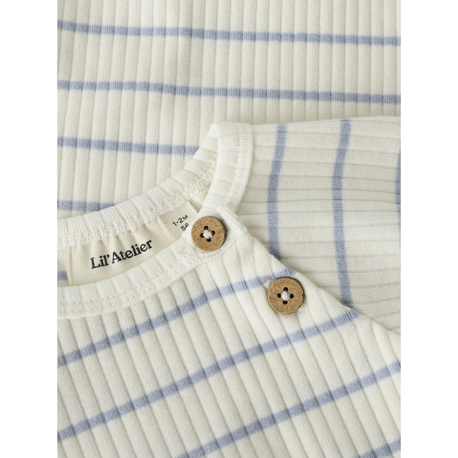 Lil'Atelier Coconut Milk Zen Blue Nbmkail Ss Slim Body Lil Noos - Image 2