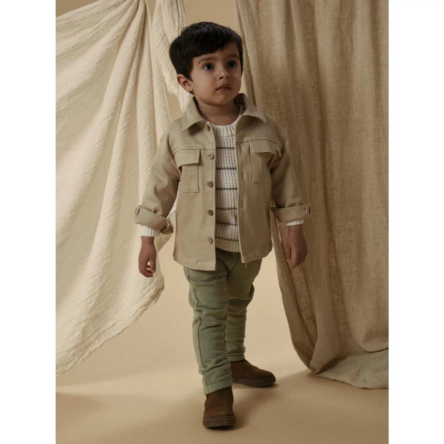 Lil'Atelier Irish Cream Nmmtaru Loose Twill Skjorte 1177-Dj Lil - Image 2