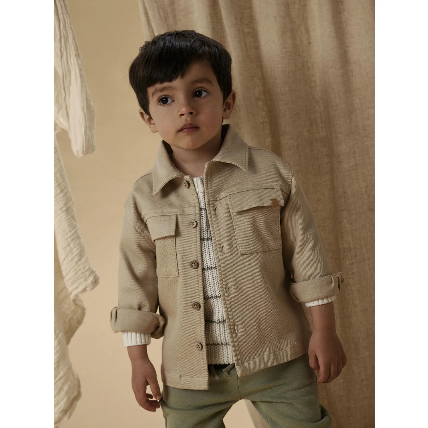 Lil'Atelier Irish Cream Nmmtaru Loose Twill Skjorte 1177-Dj Lil - Image 3