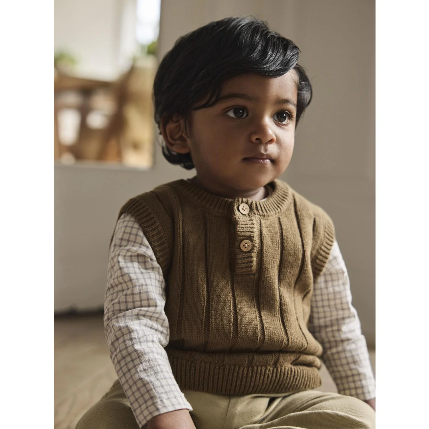 Lil'Atelier Kangaroo Nbmlomon Strik Vest Lil - Image 2