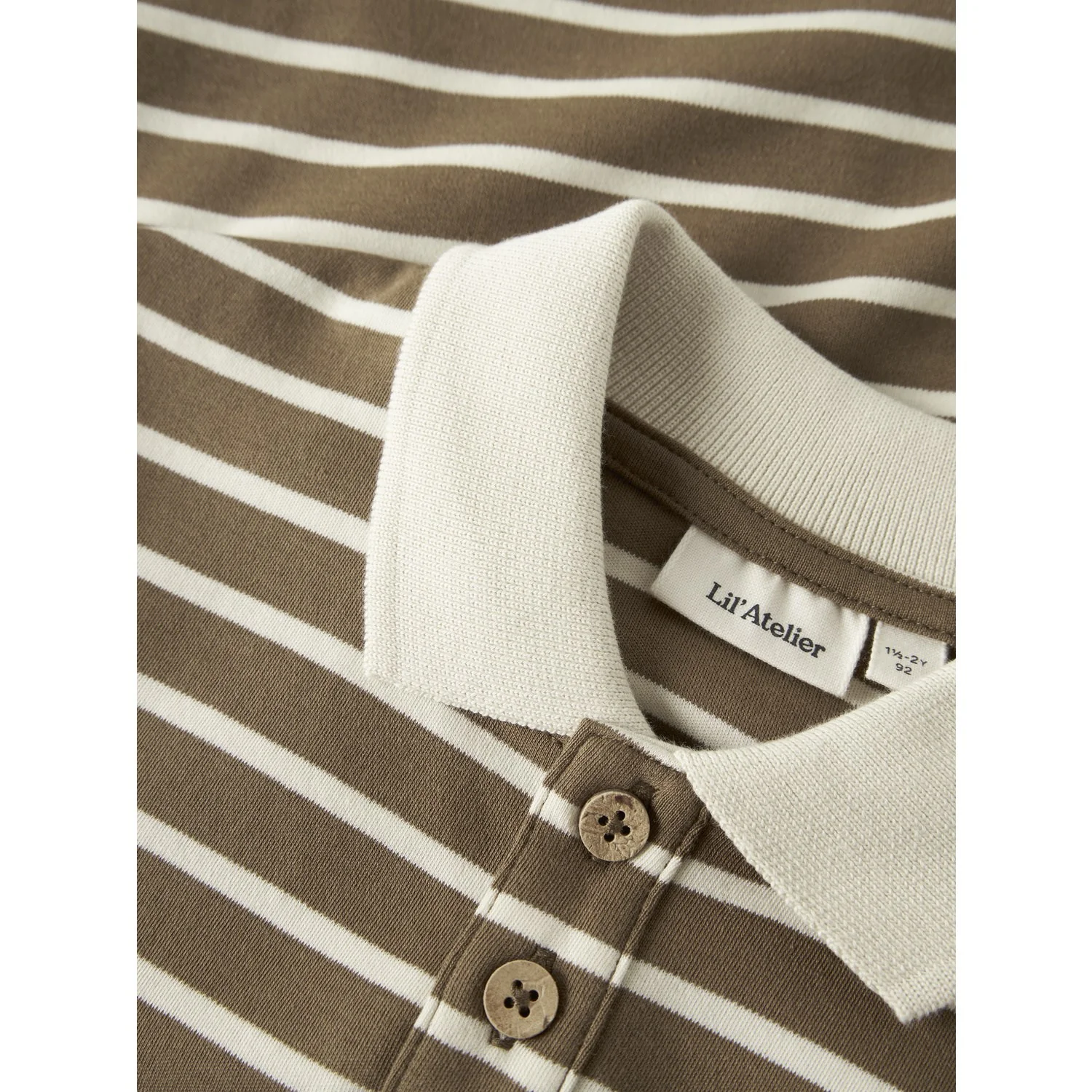 Lil'Atelier Kangaroo Turtledove Nmmlimia Ls Loose Polo Top Lil - Image 2