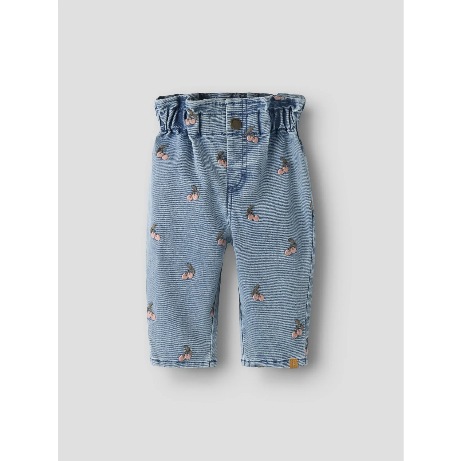 Lil'Atelier Medium Blue Denim Cherry Nbfdeva Loose Emb Jeans 2024-Es Lil - Image 2