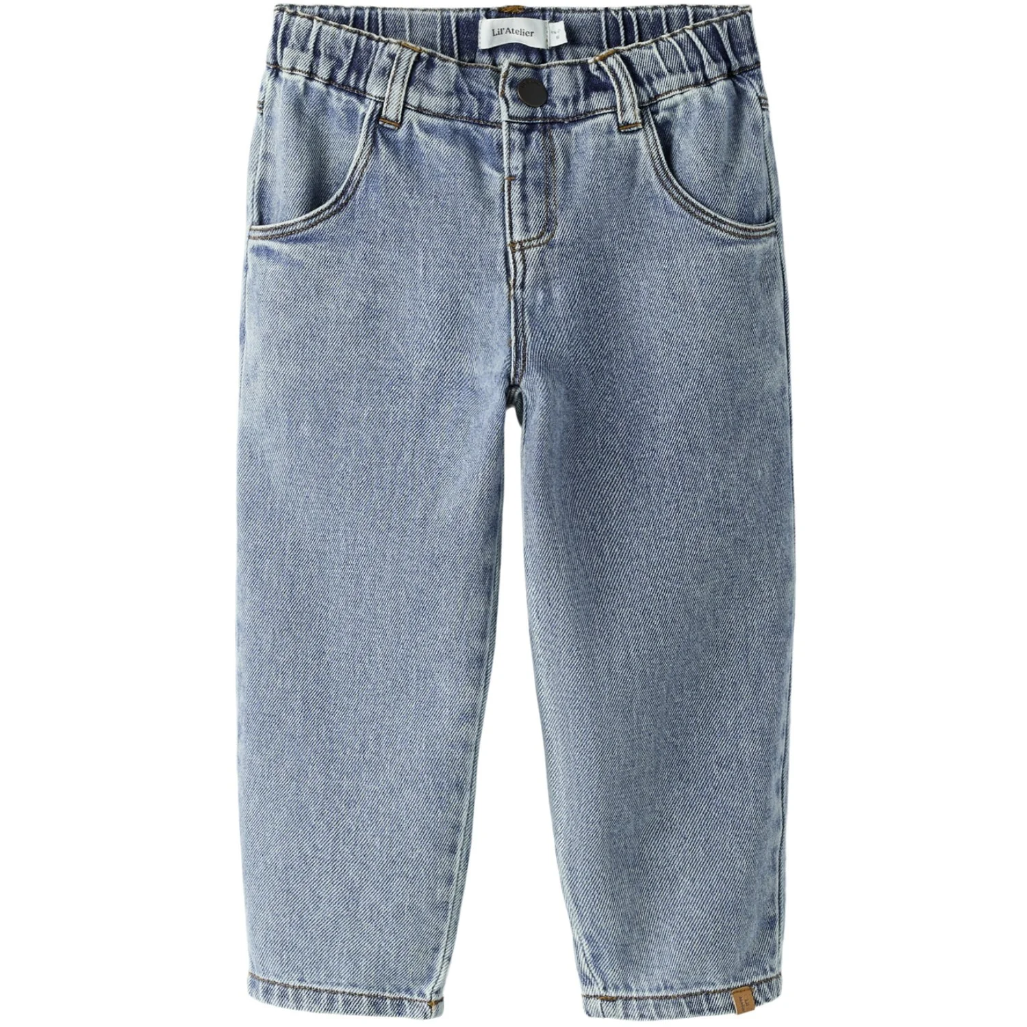 Lil'Atelier Medium Blue Denim Nmfkarole Sim Carrot Jeans 2433-Cj Lil
