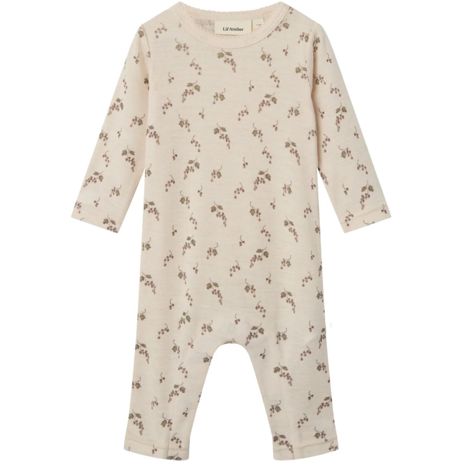 Lil'Atelier Morganite Berry Nbfnoel Nia Uld Ls Slim Dragt Lil