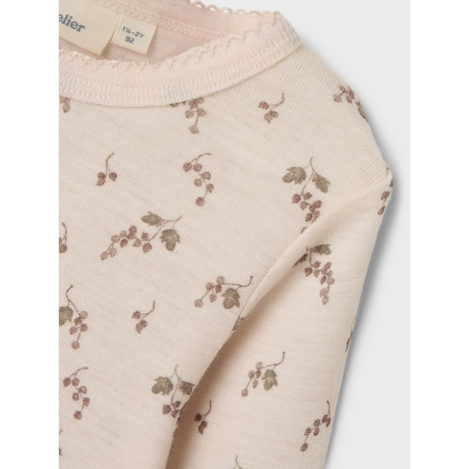Lil'Atelier Morganite Berry Nmfnoel Nia Uld Ls Slim Top Lil - Image 3