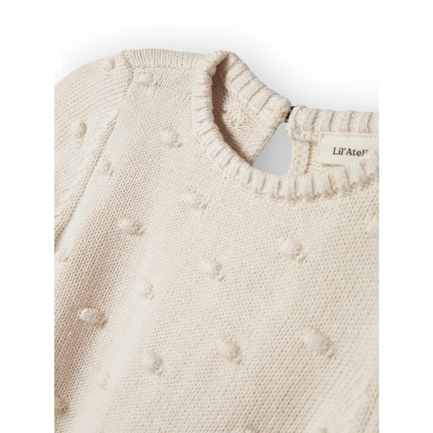 Lil'Atelier Pastel Parchment Nmngable Ls Loose Strik Lil - Image 4