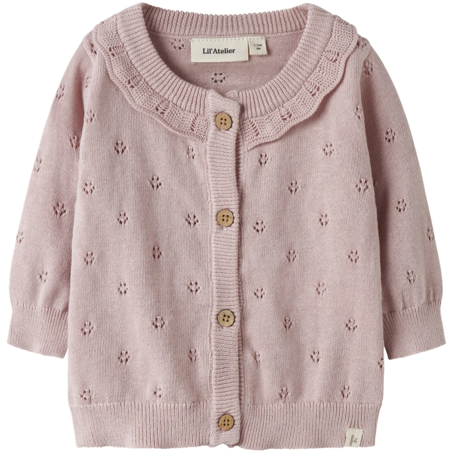 Lil'Atelier Peach Whip Melange Nbfdorina Ls Strik Card Lil
