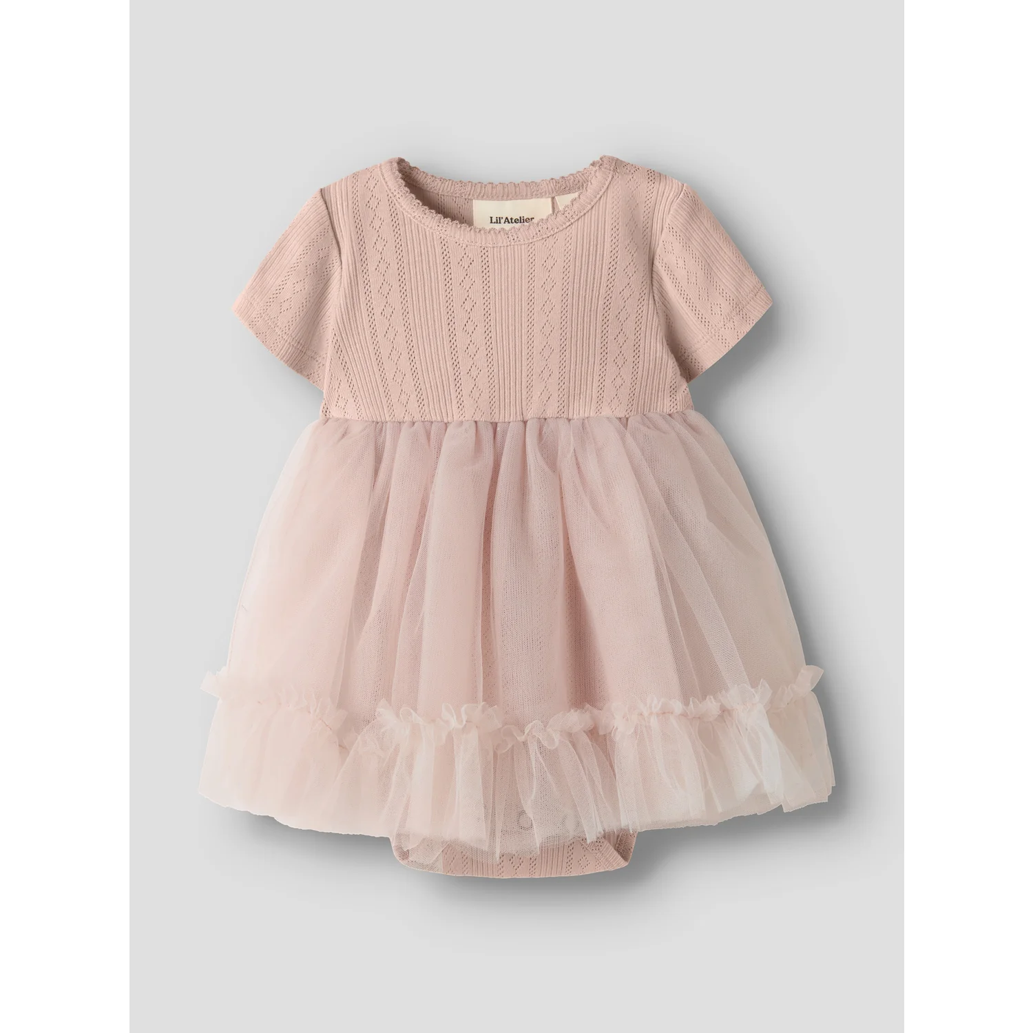 Lil'Atelier Peach Whip Nbffanella Ss Body Tyl Kjole Lil - Image 4