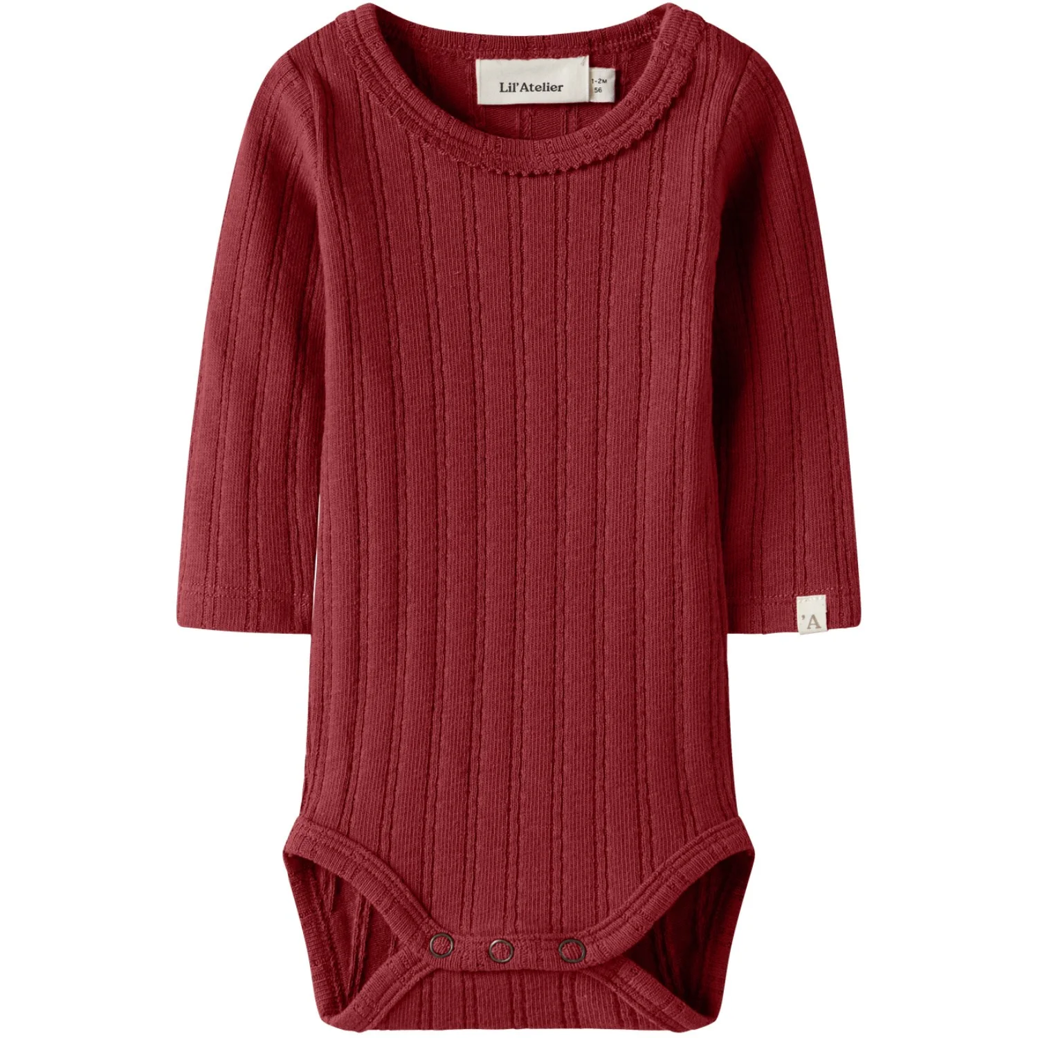 Lil'Atelier Red Dahlia Nbfrita Sig Ls Slim Body Lil