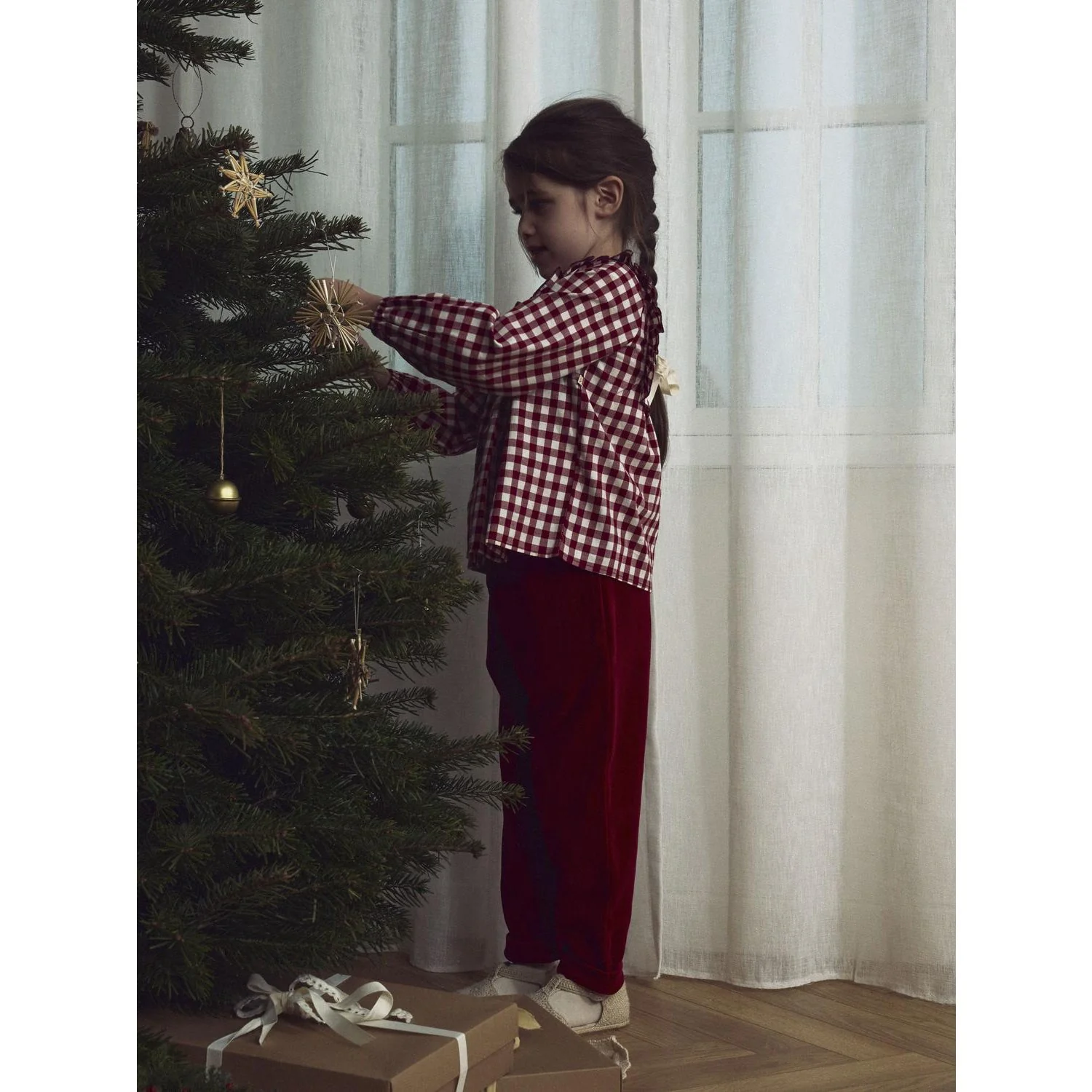 Lil'Atelier Red Dahlia Nmfrio Ls Loose Skjorte Lil - Image 2
