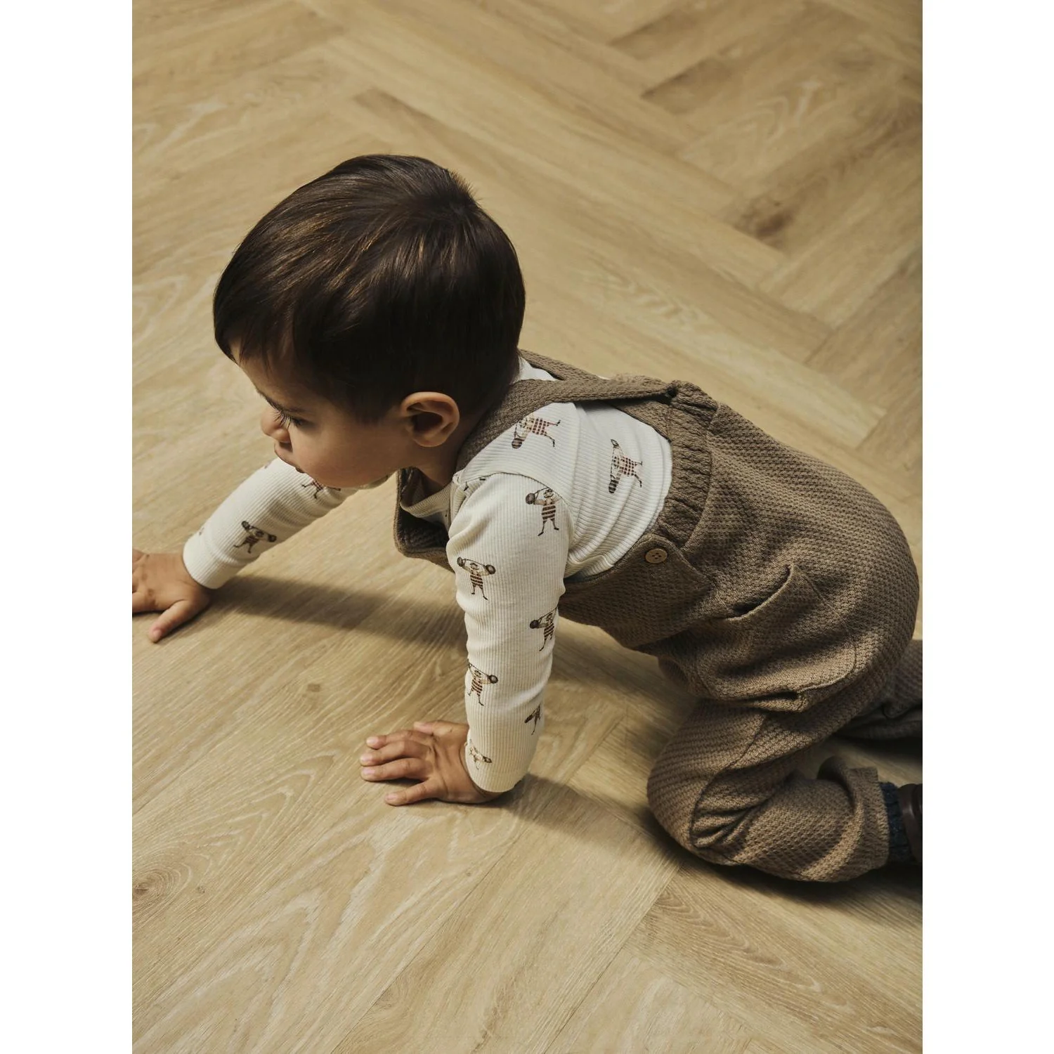 Lil'Atelier Sepia Tint Nbmilondon Ruk Sweat Overall Lil - Image 2
