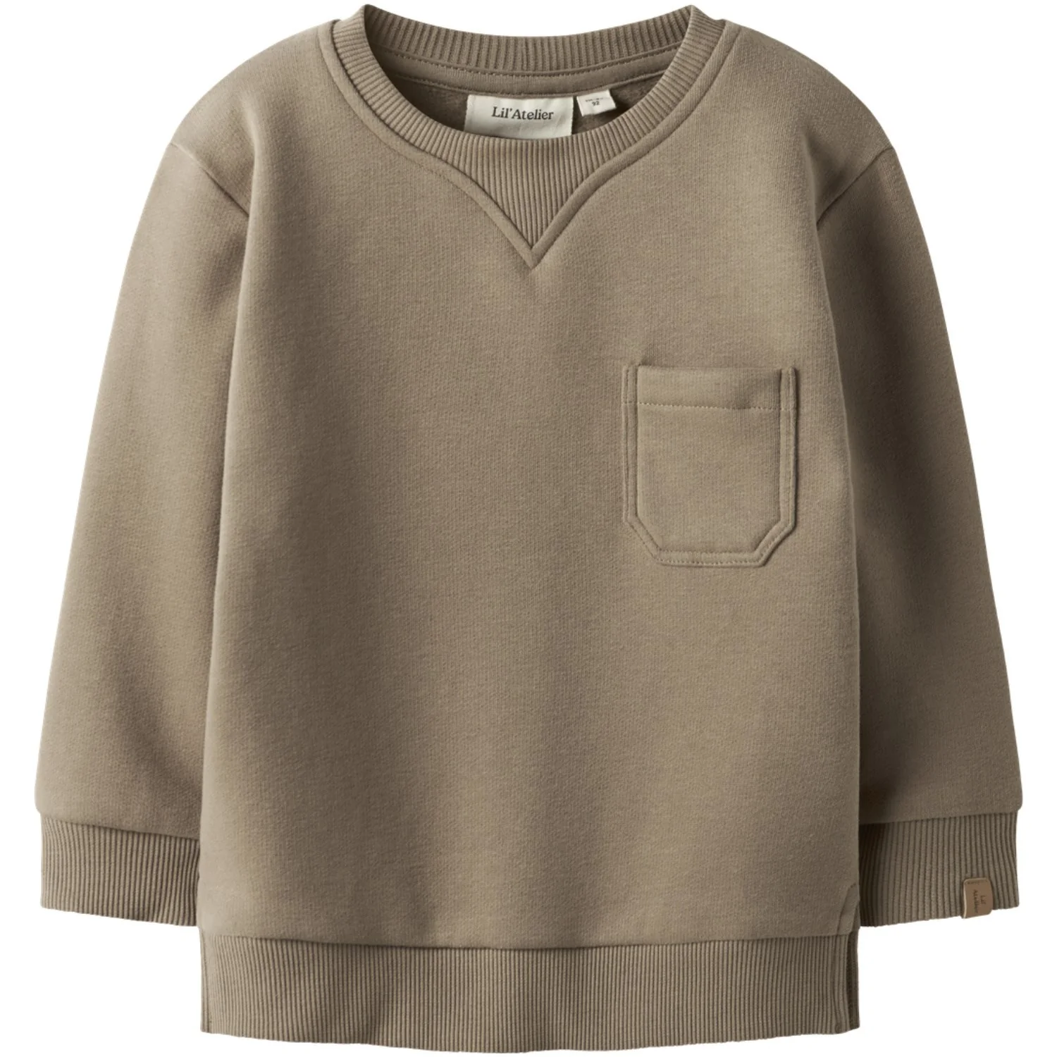 Lil'Atelier Sepia Tint Nmmilondon Rim Ls Loose Sweat Lil