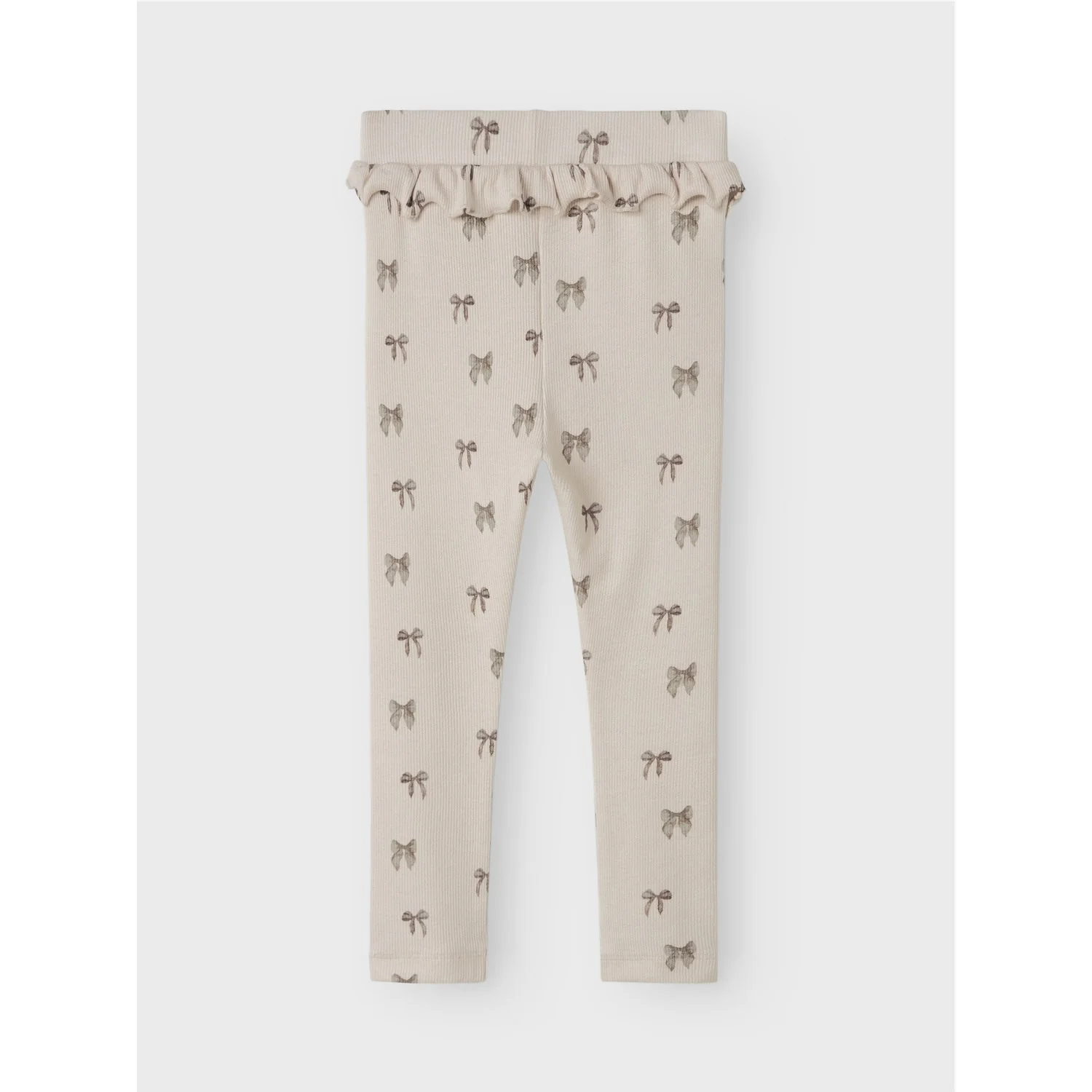 Lil'Atelier Silver Peony Bow Nmfgavo Efi Slim Leggings Lil Noos - Image 3
