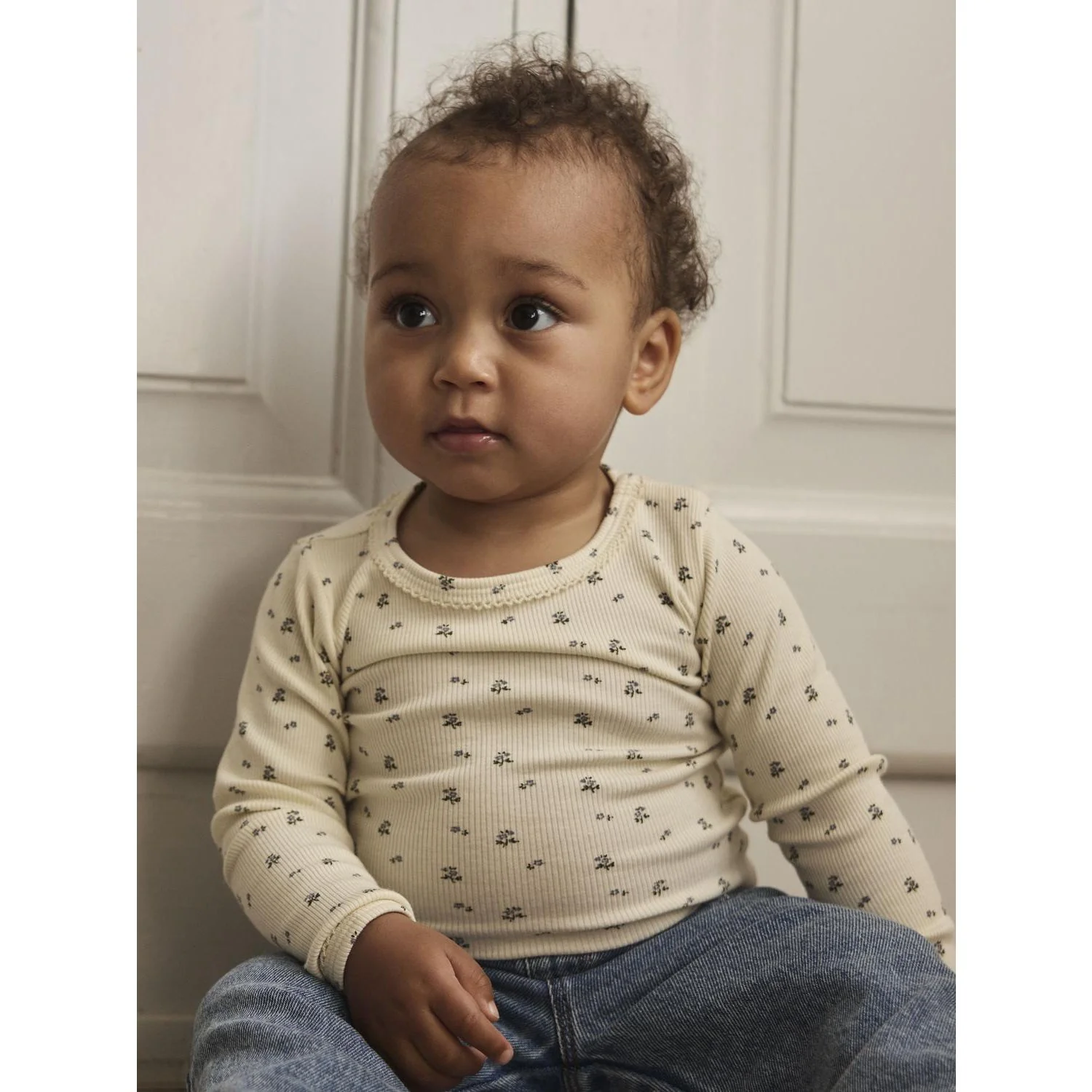 Lil'Atelier Turtledove Blue Flower Nbflago Mau Ls Slim Body Lil - Image 3