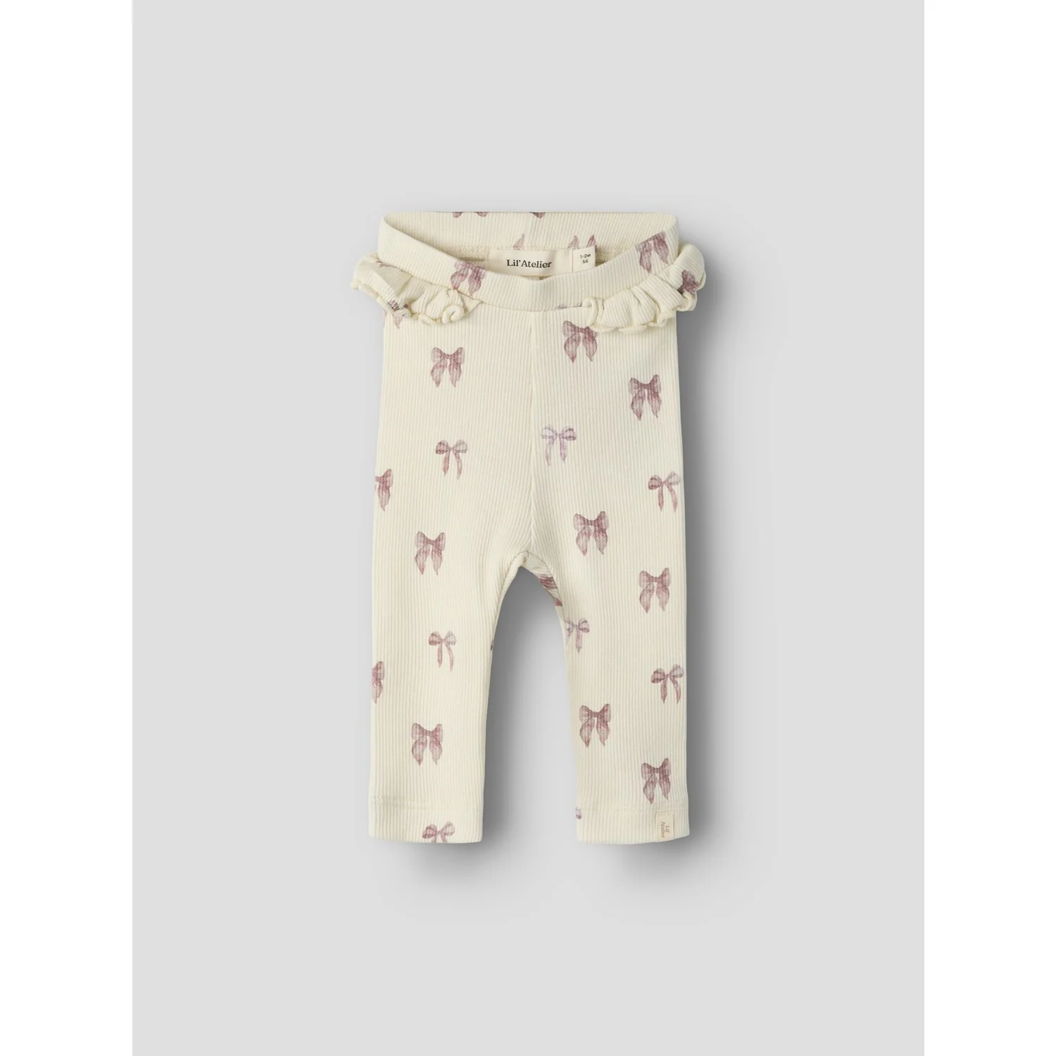 Lil'Atelier Turtledove Bow Nbfgavo Efi Slim Leggings Lil Noos - Image 2