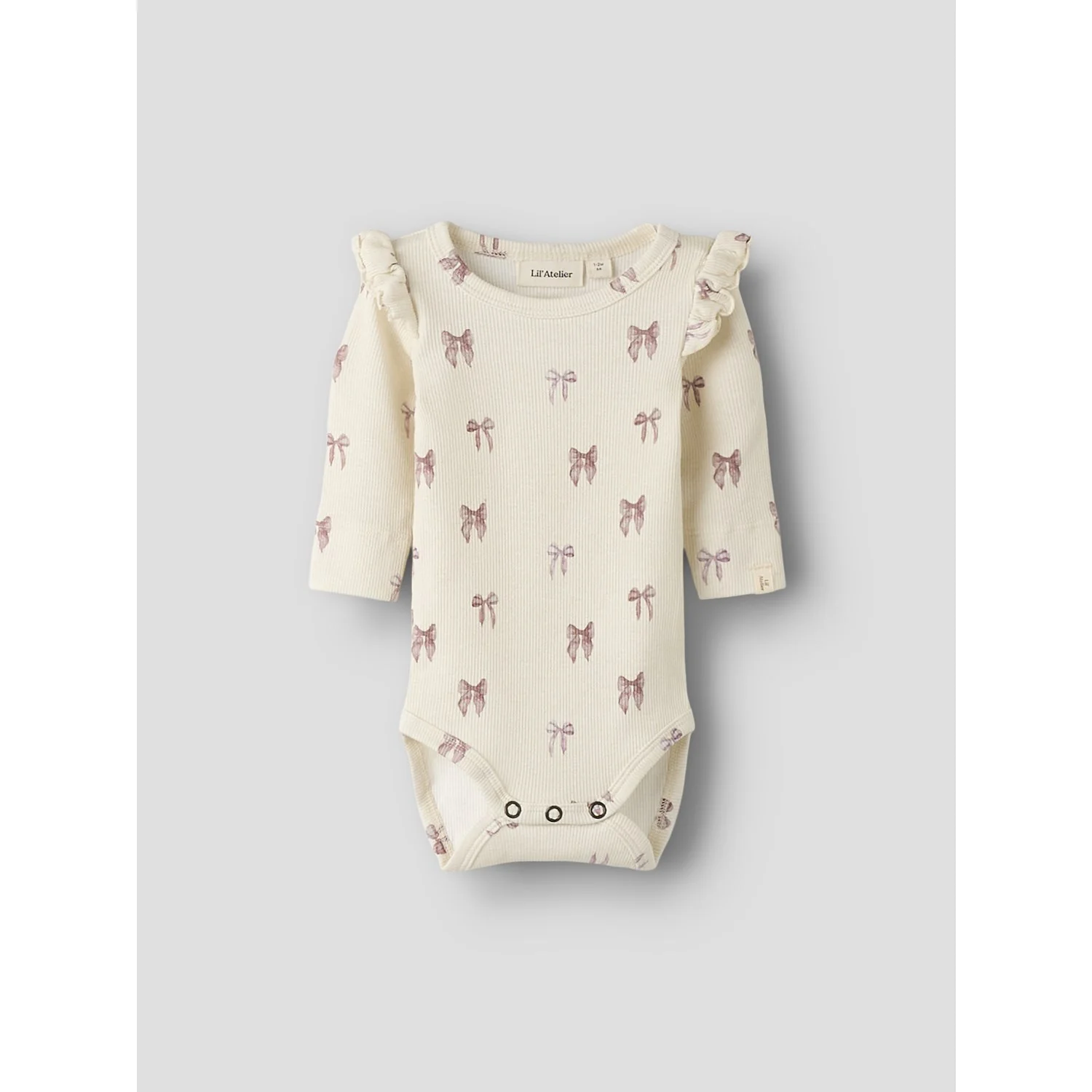 Lil'Atelier Turtledove Bow Nbfgavo Eko Ls Slim Body Lil Noos - Image 3