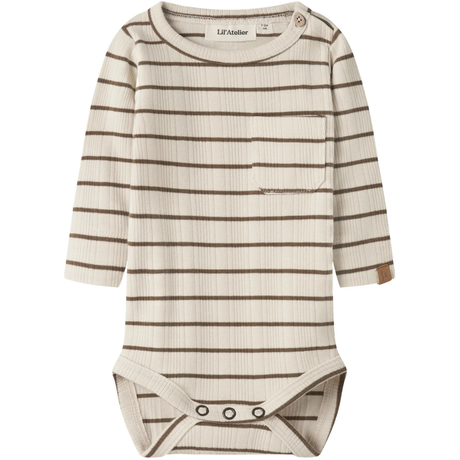 Lil'Atelier Turtledove Kangaroo Nbmkaby Ls Slim Body Lil