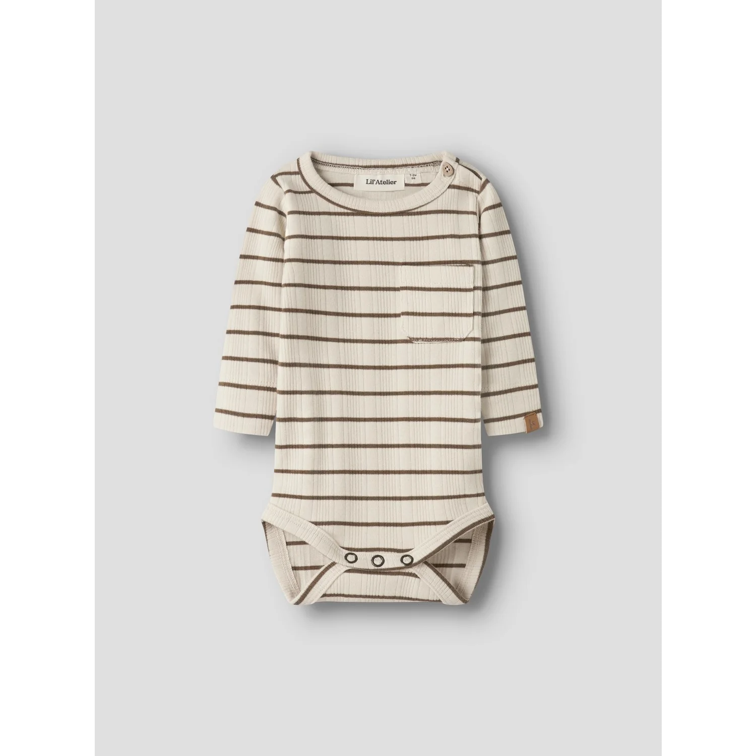 Lil'Atelier Turtledove Kangaroo Nbmkaby Ls Slim Body Lil - Image 2