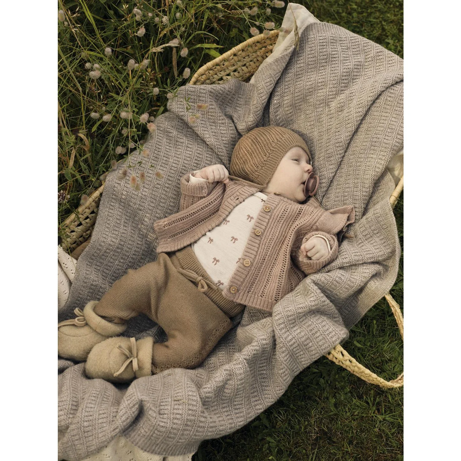 Lil'Atelier Turtledove Melange Nbfnalu Ls Wo/Mo Slim Body Lil Noos - Image 2