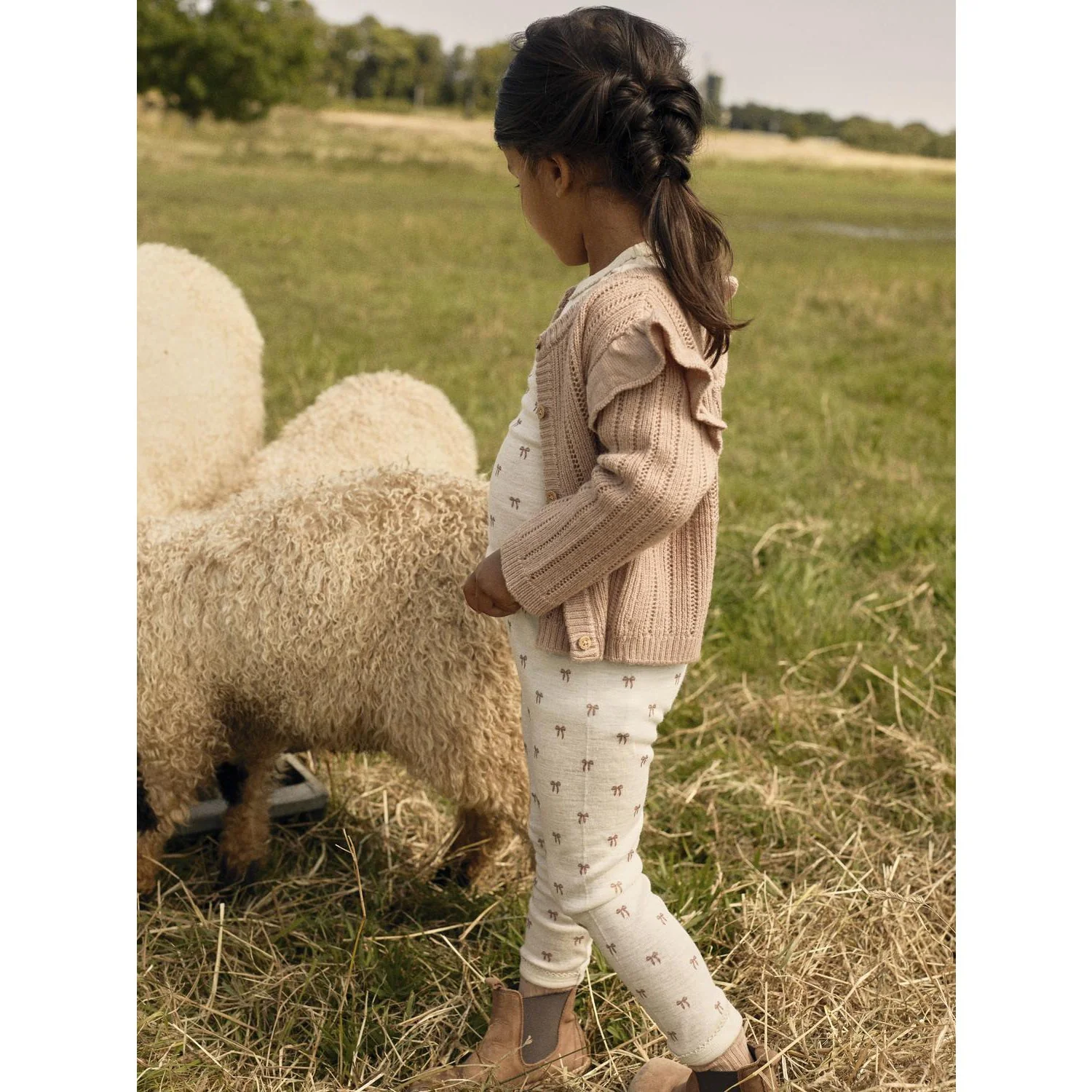 Lil'Atelier Turtledove Melange Nmfnalu Wo/Mo Slim Leggings Lil - Image 2
