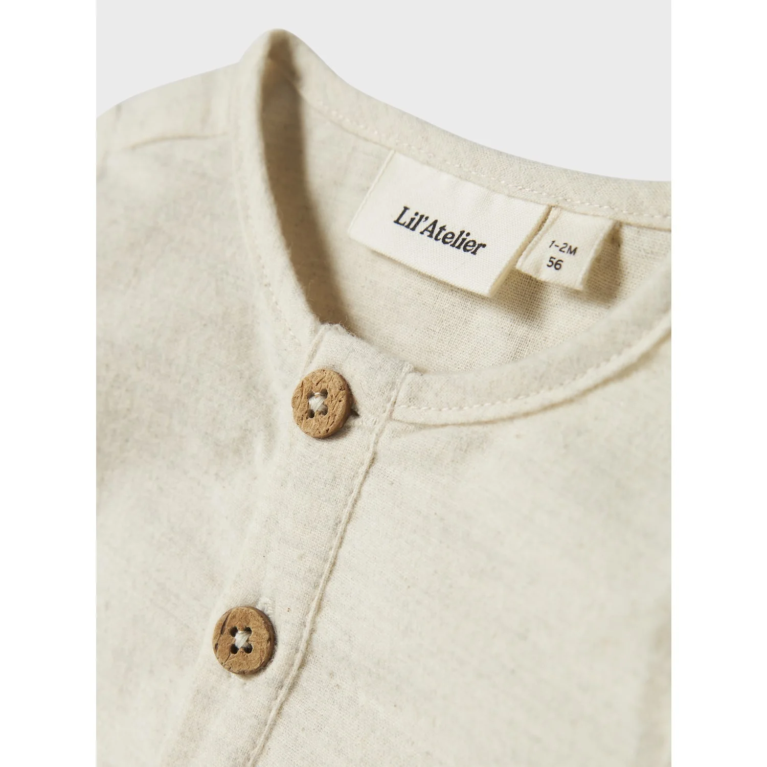 Lil'Atelier Turtledove Nbmotto Ls Loose Skjorte Body Lil - Image 2