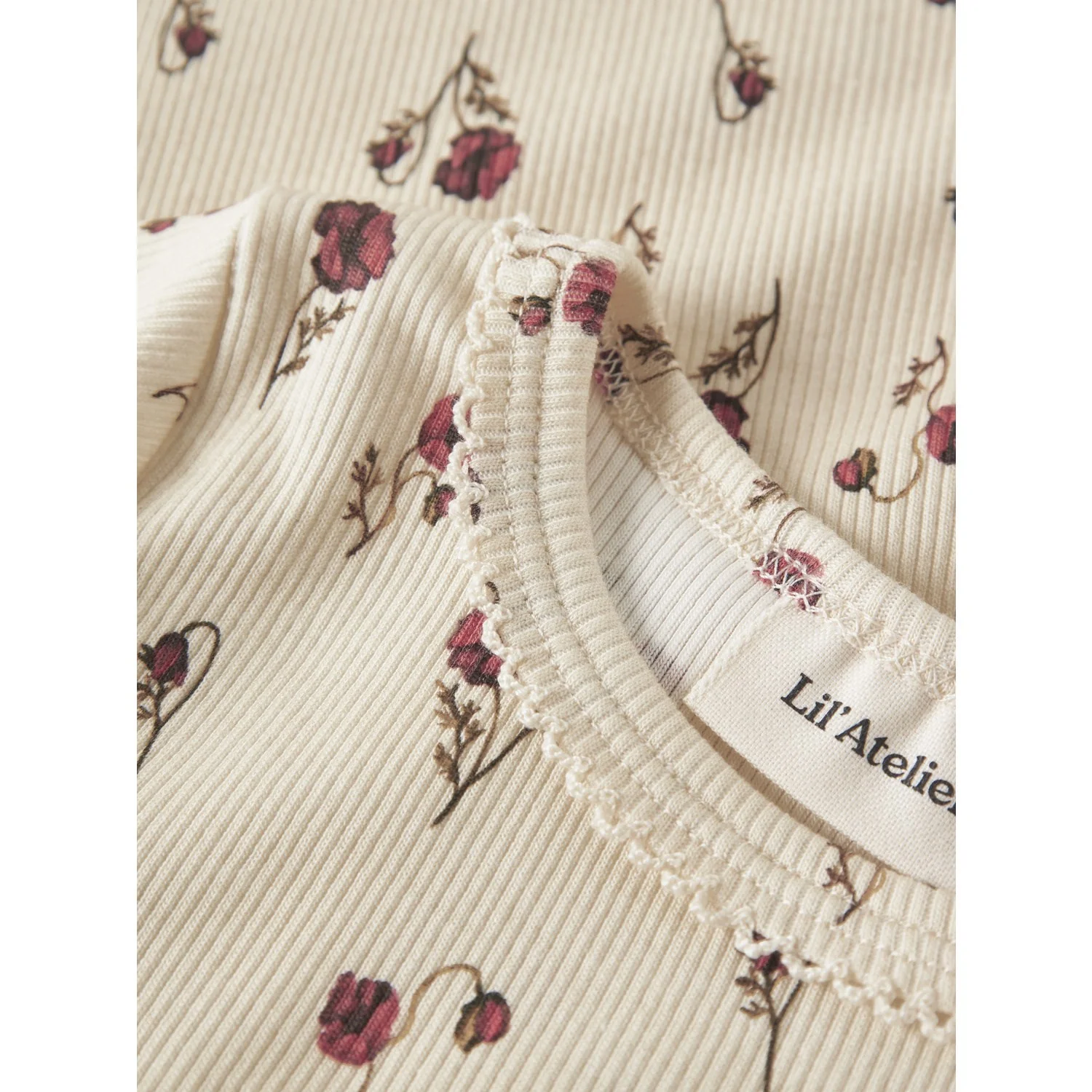 Lil'Atelier Turtledove Nmflavo Egi Ls Slim Top Lil - Image 2