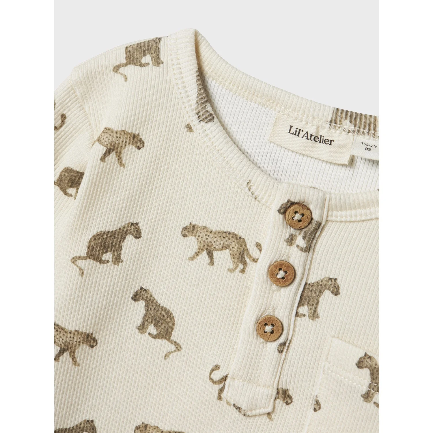 Lil'Atelier Turtledove Nmmlavo Eno Slim Ls Top Lil - Image 2